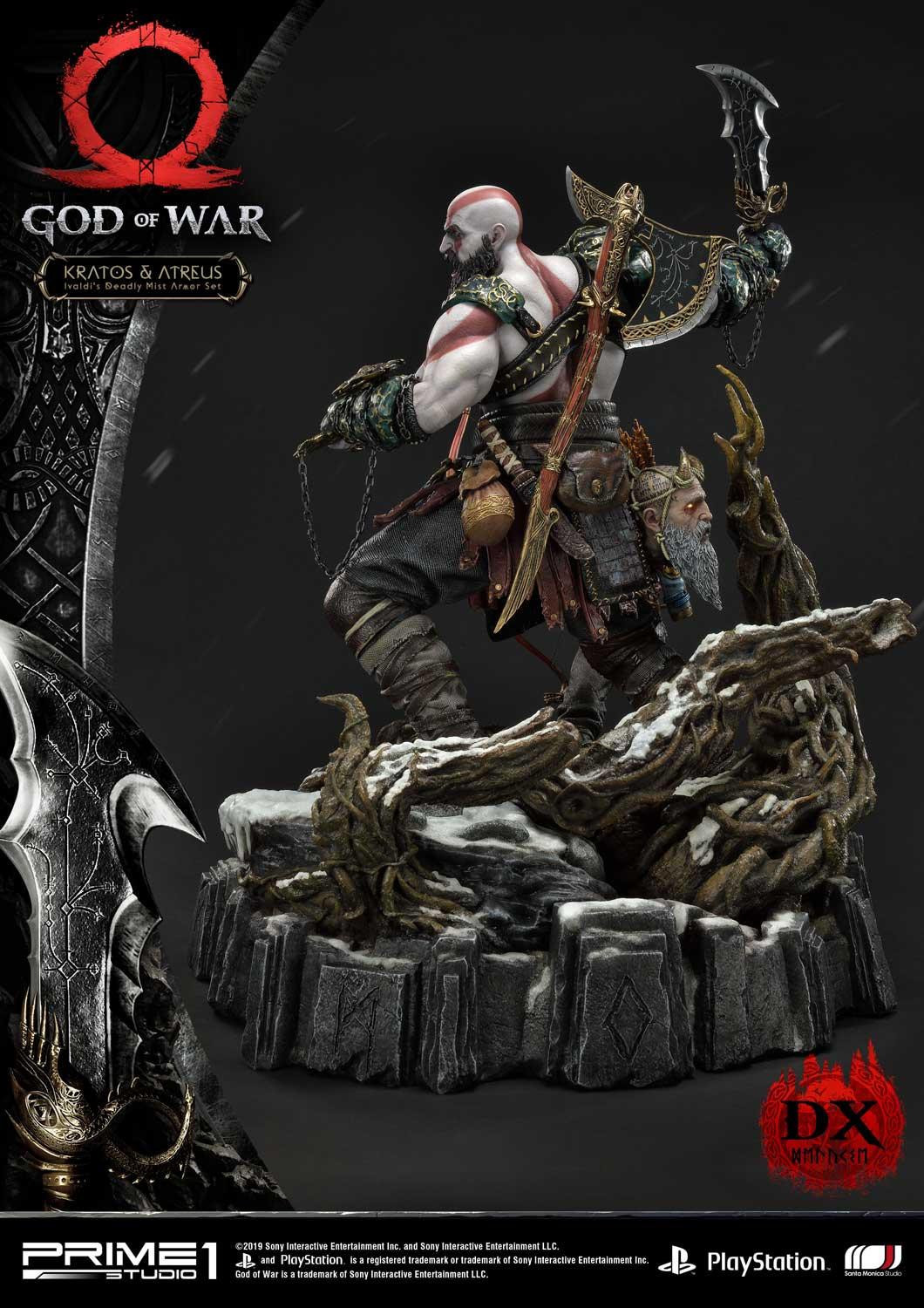 God of War (2018) - Atreus - Kratos - Mimir - Ultimate Premium Masterline  (UPMGOW-02DX) - 1/4 - Ivaldi's Deadly Mist Armor set, DX Version (Prime 1 Studio) photo 42