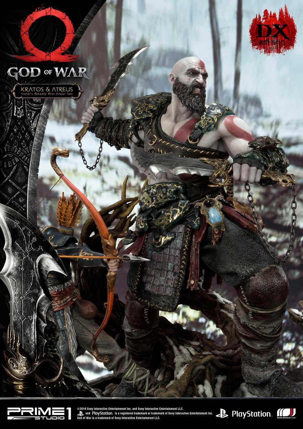 God of War (2018) - Atreus - Kratos - Mimir - Ultimate Premium Masterline  (UPMGOW-02DX) - 1/4 - Ivaldi's Deadly Mist Armor set, DX Version (Prime 1 Studio) photo 50