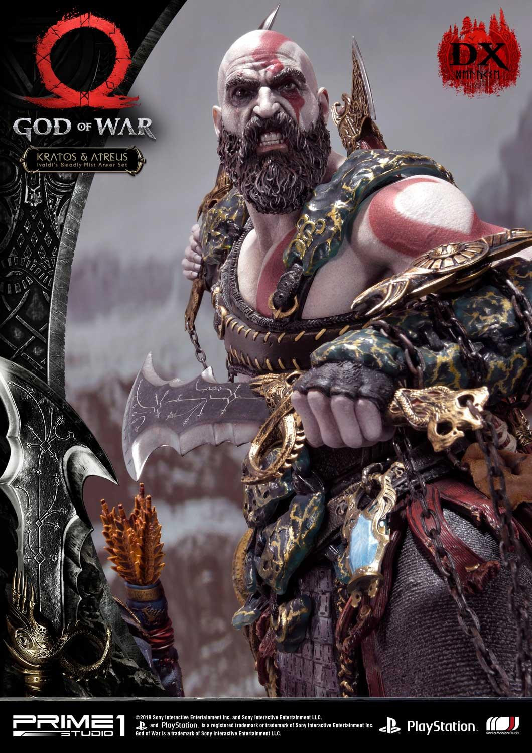 God of War (2018) - Atreus - Kratos - Mimir - Ultimate Premium Masterline  (UPMGOW-02DX) - 1/4 - Ivaldi's Deadly Mist Armor set, DX Version (Prime 1 Studio) photo 51