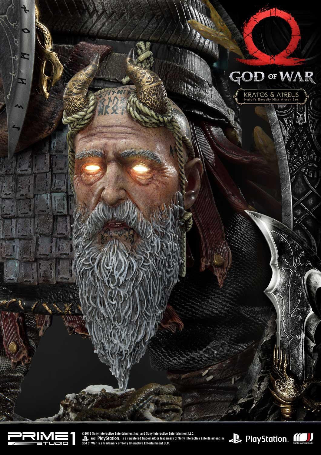 God of War (2018) - Atreus - Kratos - Mimir - Ultimate Premium Masterline  (UPMGOW-02DX) - 1/4 - Ivaldi's Deadly Mist Armor set, DX Version (Prime 1 Studio) photo 53