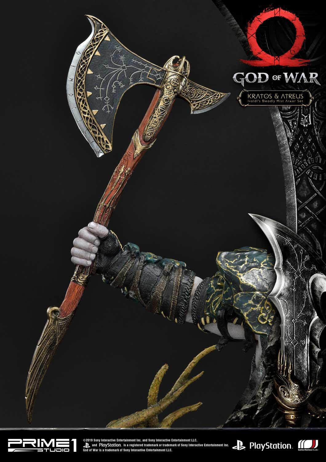 God of War (2018) - Atreus - Kratos - Mimir - Ultimate Premium Masterline  (UPMGOW-02DX) - 1/4 - Ivaldi's Deadly Mist Armor set, DX Version (Prime 1 Studio) photo 54