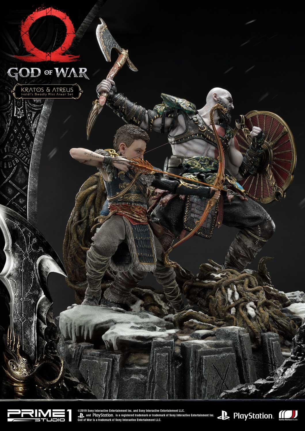 God of War (2018) - Atreus - Kratos - Mimir - Ultimate Premium Masterline  (UPMGOW-02DX) - 1/4 - Ivaldi's Deadly Mist Armor set, DX Version (Prime 1 Studio) photo 55