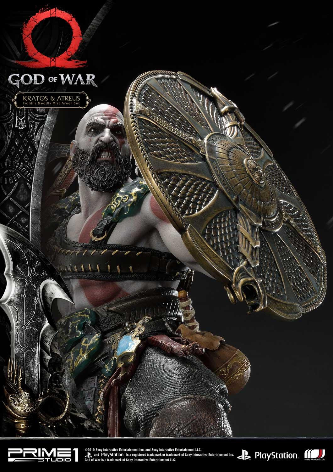 God of War (2018) - Atreus - Kratos - Mimir - Ultimate Premium Masterline  (UPMGOW-02DX) - 1/4 - Ivaldi's Deadly Mist Armor set, DX Version (Prime 1 Studio) photo 57