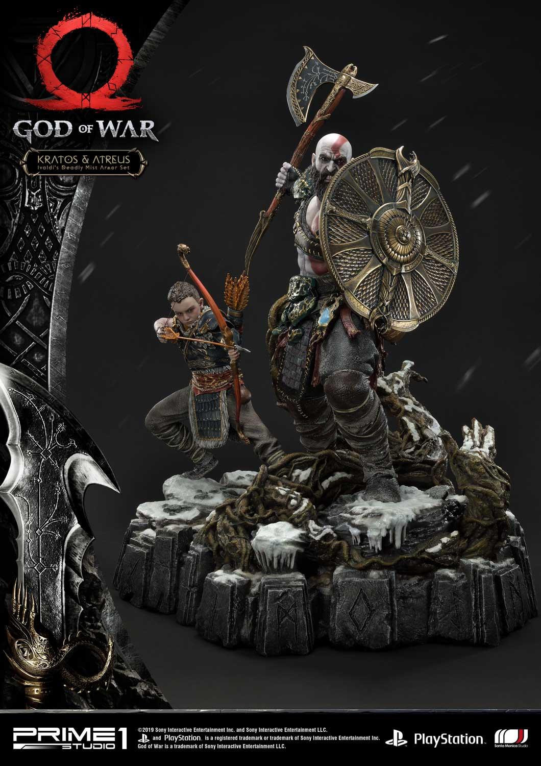 God of War (2018) - Atreus - Kratos - Mimir - Ultimate Premium Masterline  (UPMGOW-02DX) - 1/4 - Ivaldi's Deadly Mist Armor set, DX Version (Prime 1 Studio) photo 59