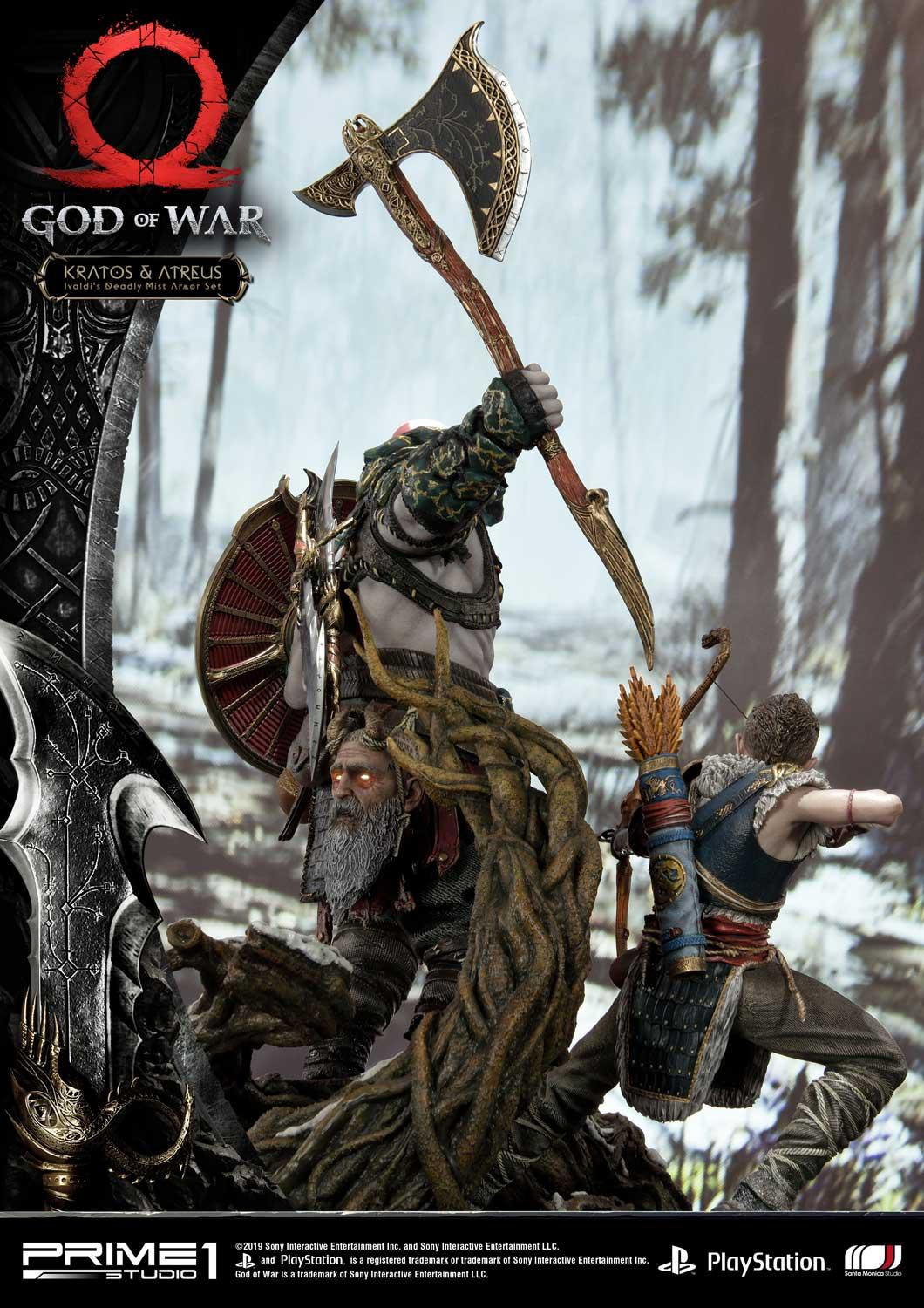 God of War (2018) - Atreus - Kratos - Mimir - Ultimate Premium Masterline  (UPMGOW-02DX) - 1/4 - Ivaldi's Deadly Mist Armor set, DX Version (Prime 1 Studio) photo 60
