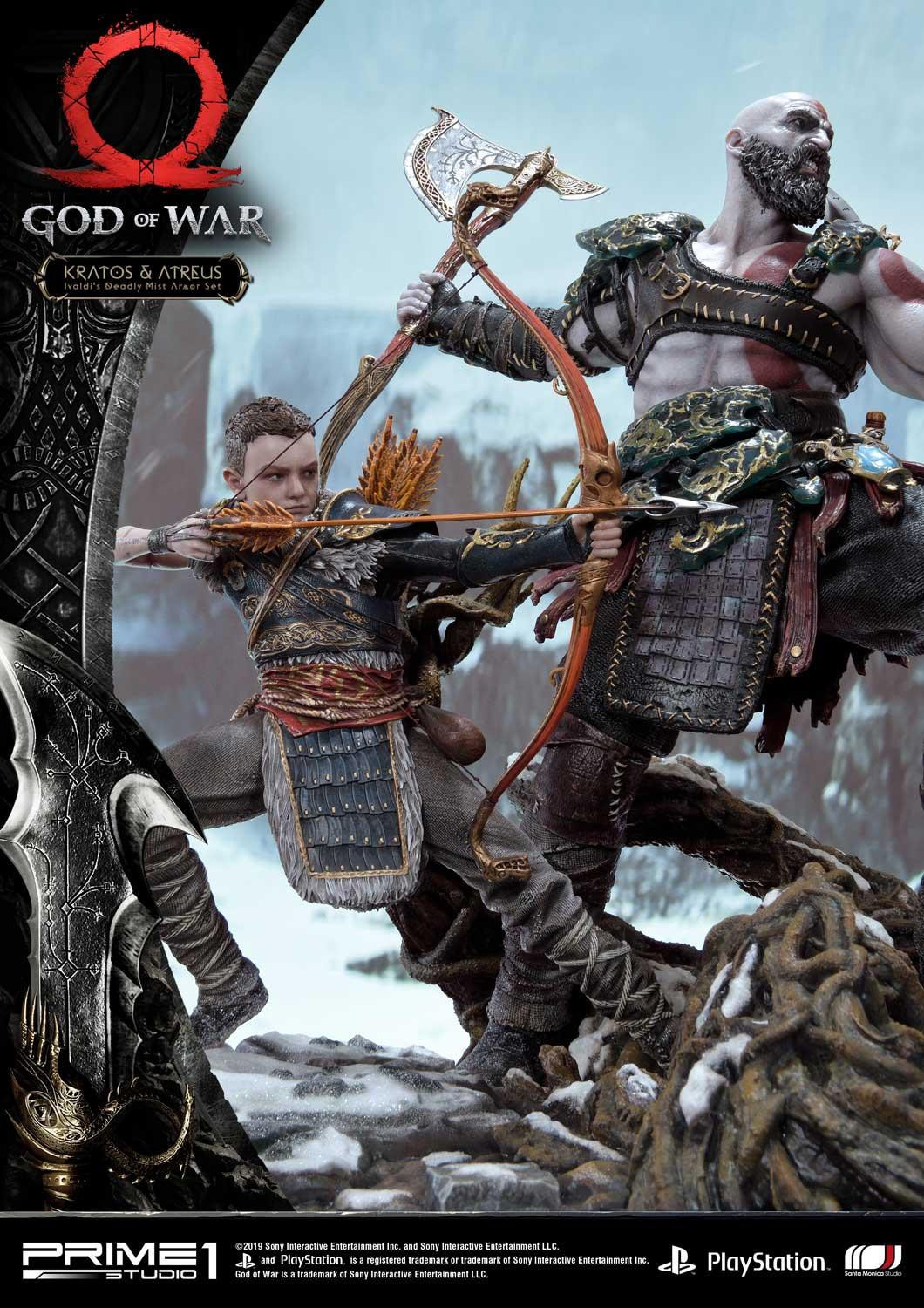 God of War (2018) - Atreus - Kratos - Mimir - Ultimate Premium Masterline  (UPMGOW-02DX) - 1/4 - Ivaldi's Deadly Mist Armor set, DX Version (Prime 1 Studio) photo 63