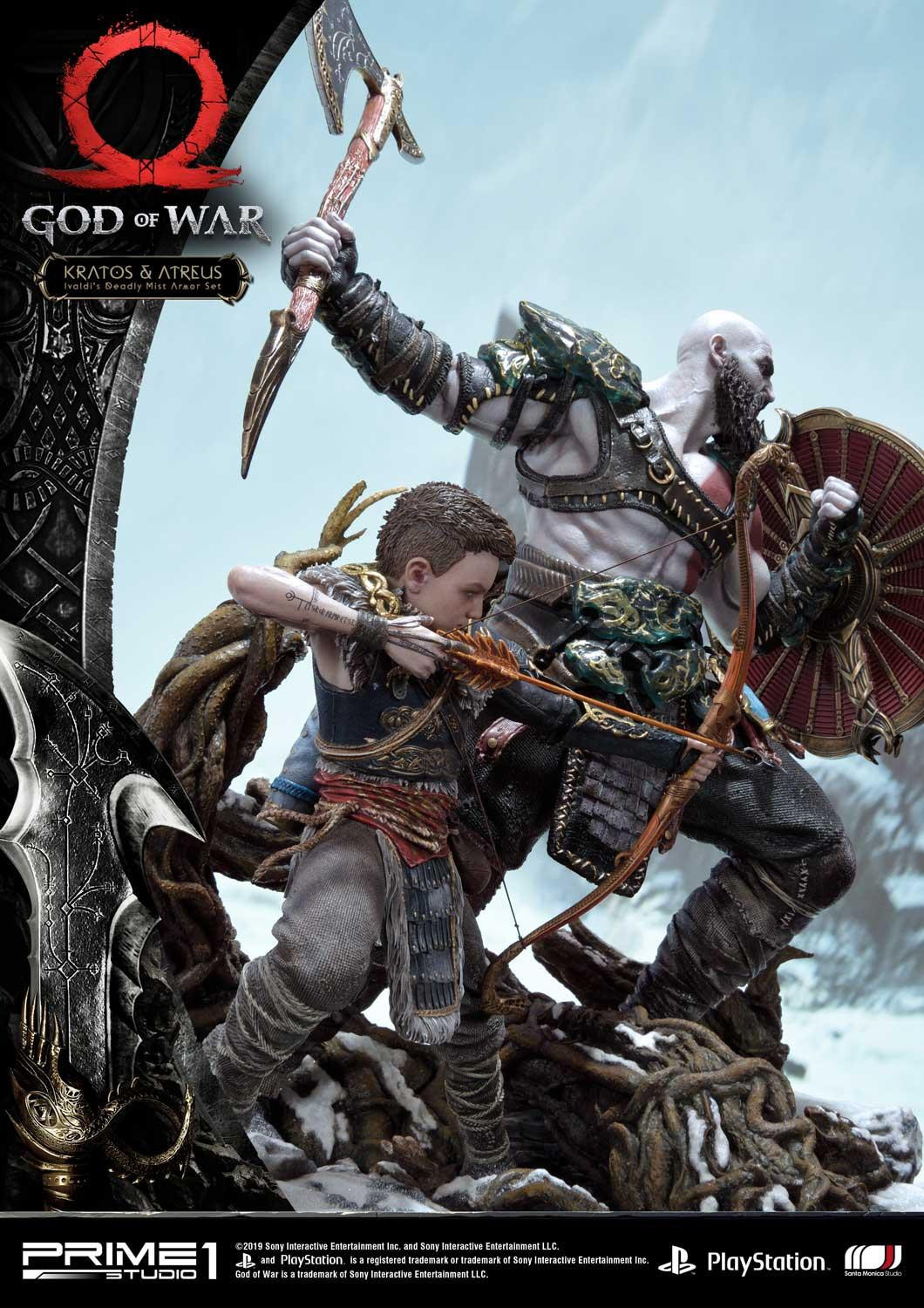 God of War (2018) - Atreus - Kratos - Mimir - Ultimate Premium Masterline  (UPMGOW-02DX) - 1/4 - Ivaldi's Deadly Mist Armor set, DX Version (Prime 1 Studio) photo 65