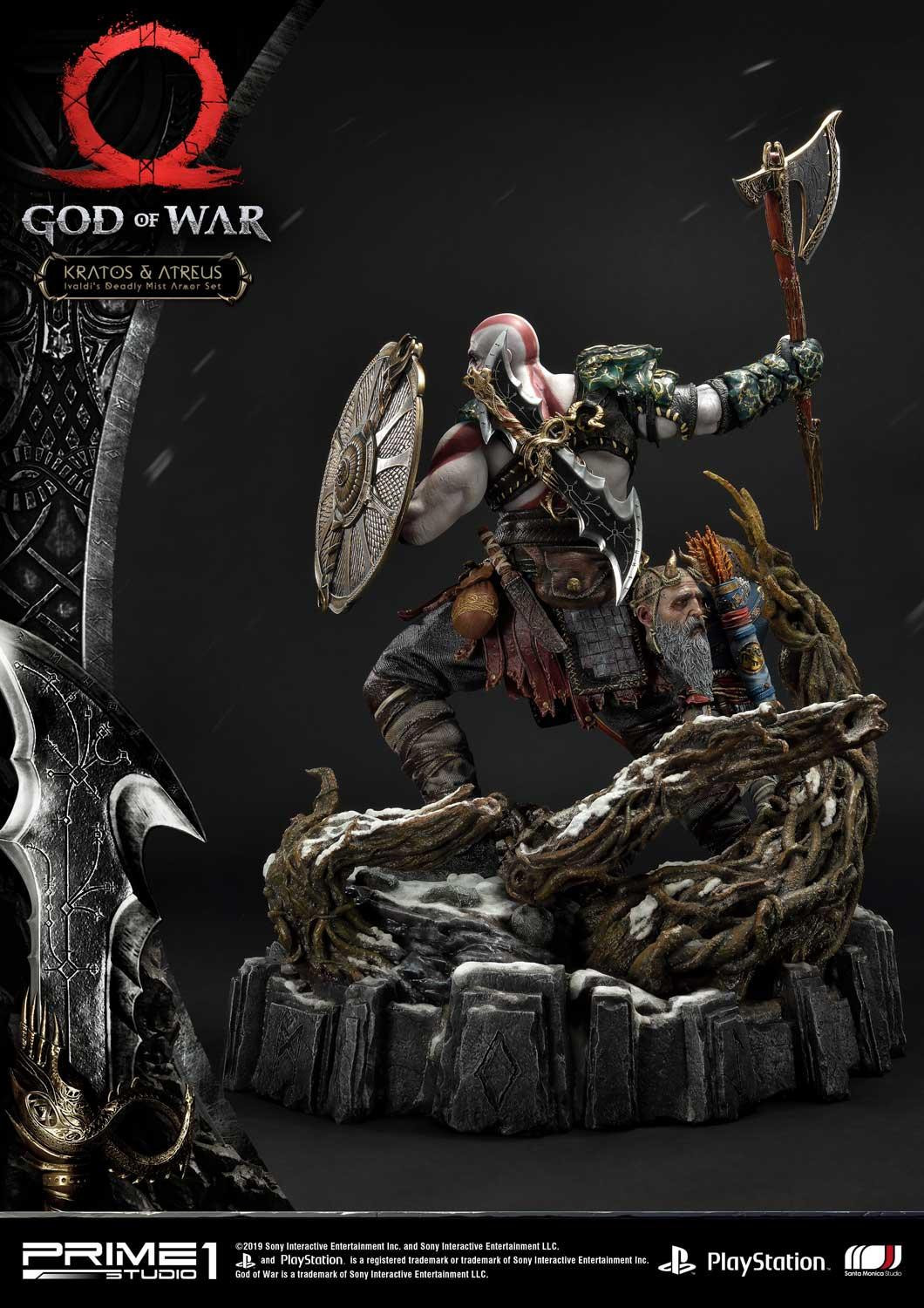 God of War (2018) - Atreus - Kratos - Mimir - Ultimate Premium Masterline  (UPMGOW-02DX) - 1/4 - Ivaldi's Deadly Mist Armor set, DX Version (Prime 1 Studio) photo 71