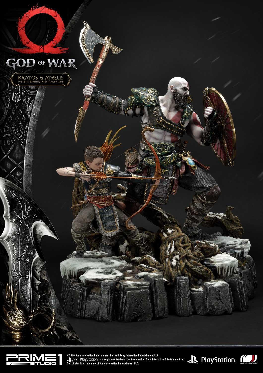 God of War (2018) - Atreus - Kratos - Mimir - Ultimate Premium Masterline  (UPMGOW-02DX) - 1/4 - Ivaldi's Deadly Mist Armor set, DX Version (Prime 1 Studio) photo 73