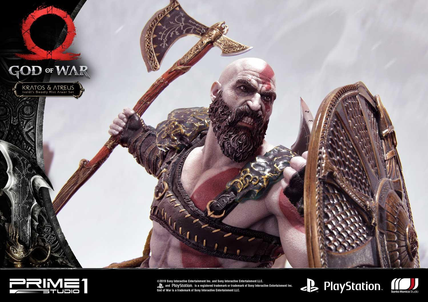 God of War (2018) - Atreus - Kratos - Mimir - Ultimate Premium Masterline  (UPMGOW-02DX) - 1/4 - Ivaldi's Deadly Mist Armor set, DX Version (Prime 1 Studio) photo 76