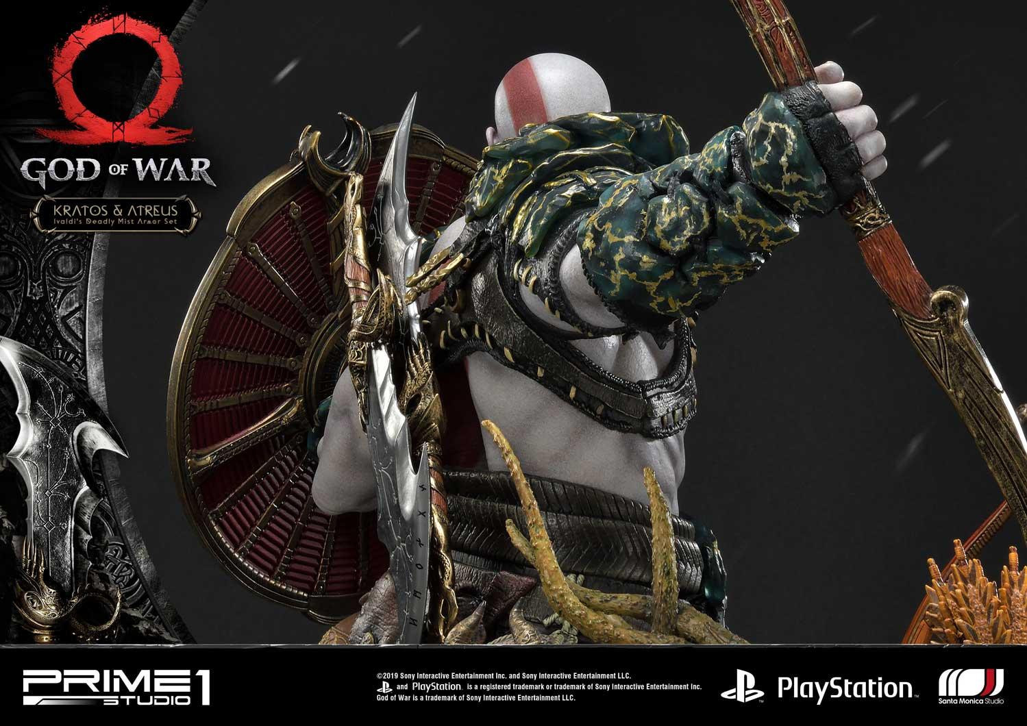 God of War (2018) - Atreus - Kratos - Mimir - Ultimate Premium Masterline  (UPMGOW-02DX) - 1/4 - Ivaldi's Deadly Mist Armor set, DX Version (Prime 1 Studio) photo 78