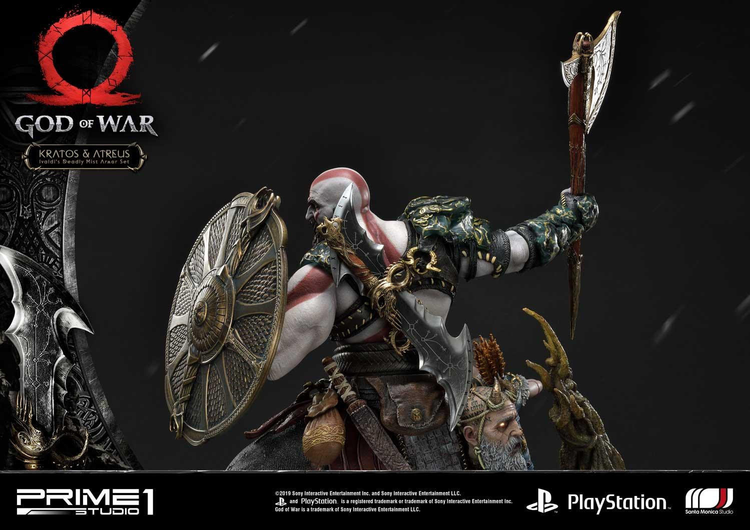 God of War (2018) - Atreus - Kratos - Mimir - Ultimate Premium Masterline  (UPMGOW-02DX) - 1/4 - Ivaldi's Deadly Mist Armor set, DX Version (Prime 1 Studio) photo 81