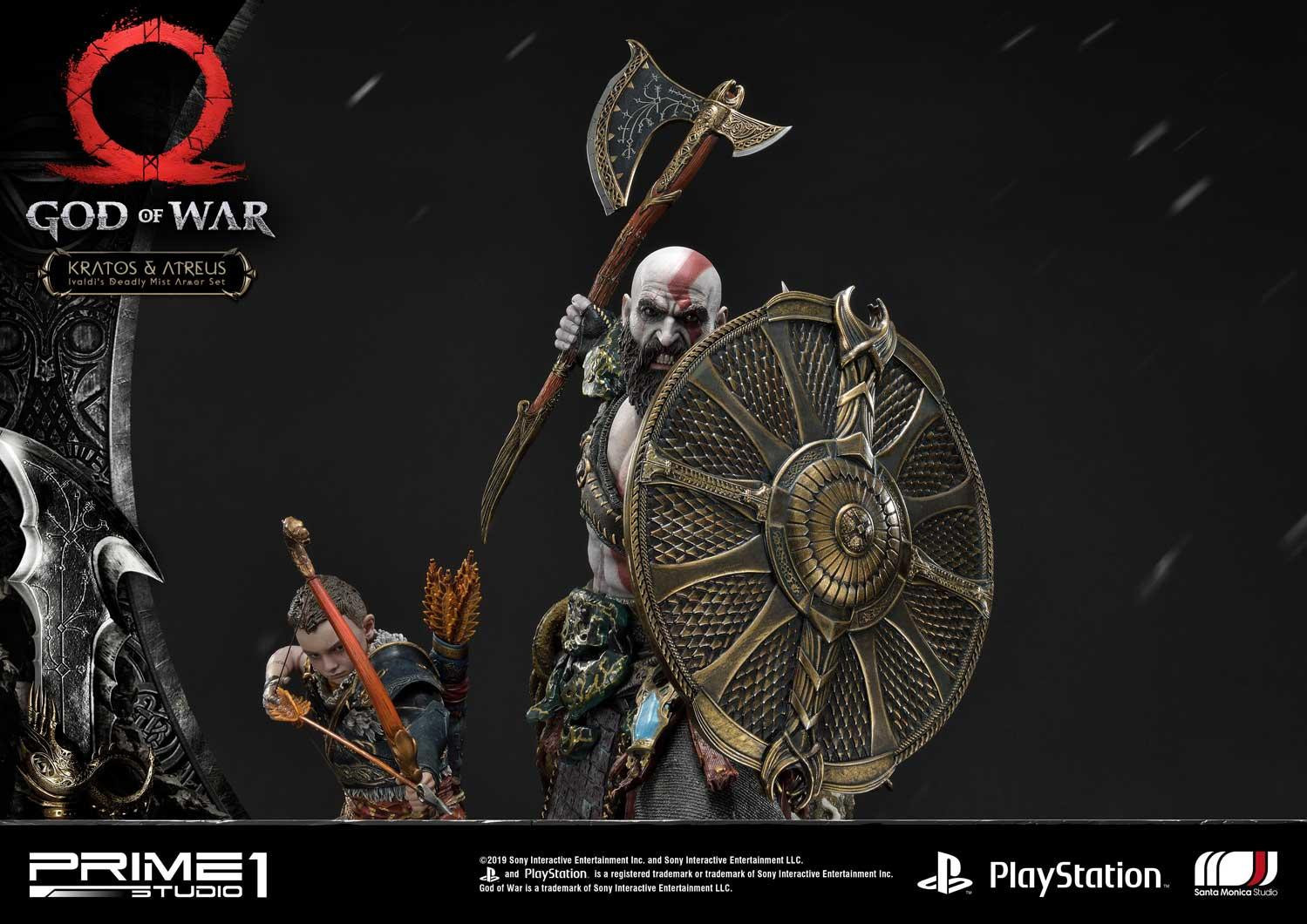 God of War (2018) - Atreus - Kratos - Mimir - Ultimate Premium Masterline  (UPMGOW-02DX) - 1/4 - Ivaldi's Deadly Mist Armor set, DX Version (Prime 1 Studio) photo 84