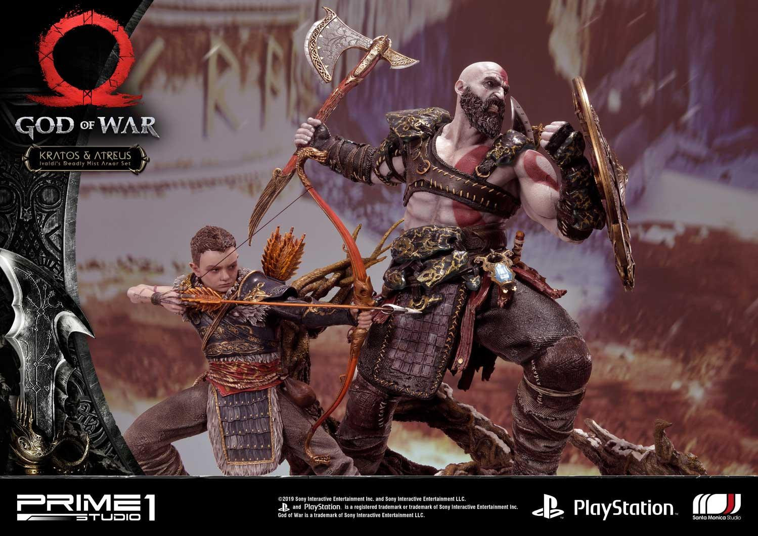 God of War (2018) - Atreus - Kratos - Mimir - Ultimate Premium Masterline  (UPMGOW-02DX) - 1/4 - Ivaldi's Deadly Mist Armor set, DX Version (Prime 1 Studio) photo 85