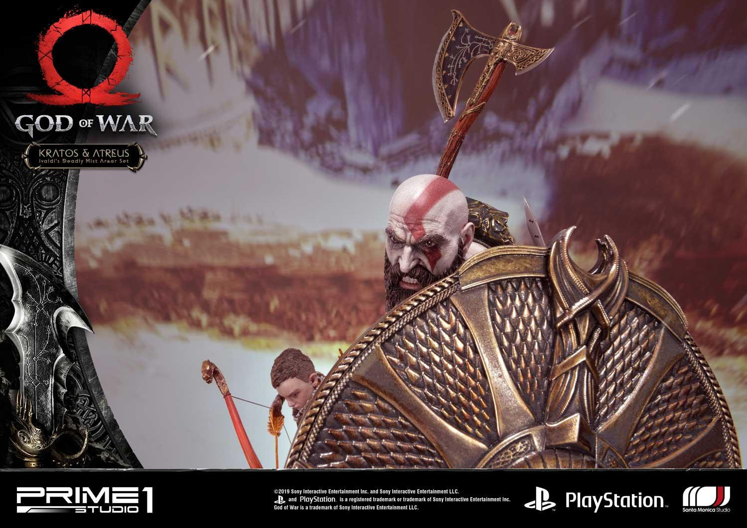 God of War (2018) - Atreus - Kratos - Mimir - Ultimate Premium Masterline  (UPMGOW-02DX) - 1/4 - Ivaldi's Deadly Mist Armor set, DX Version (Prime 1 Studio) photo 86