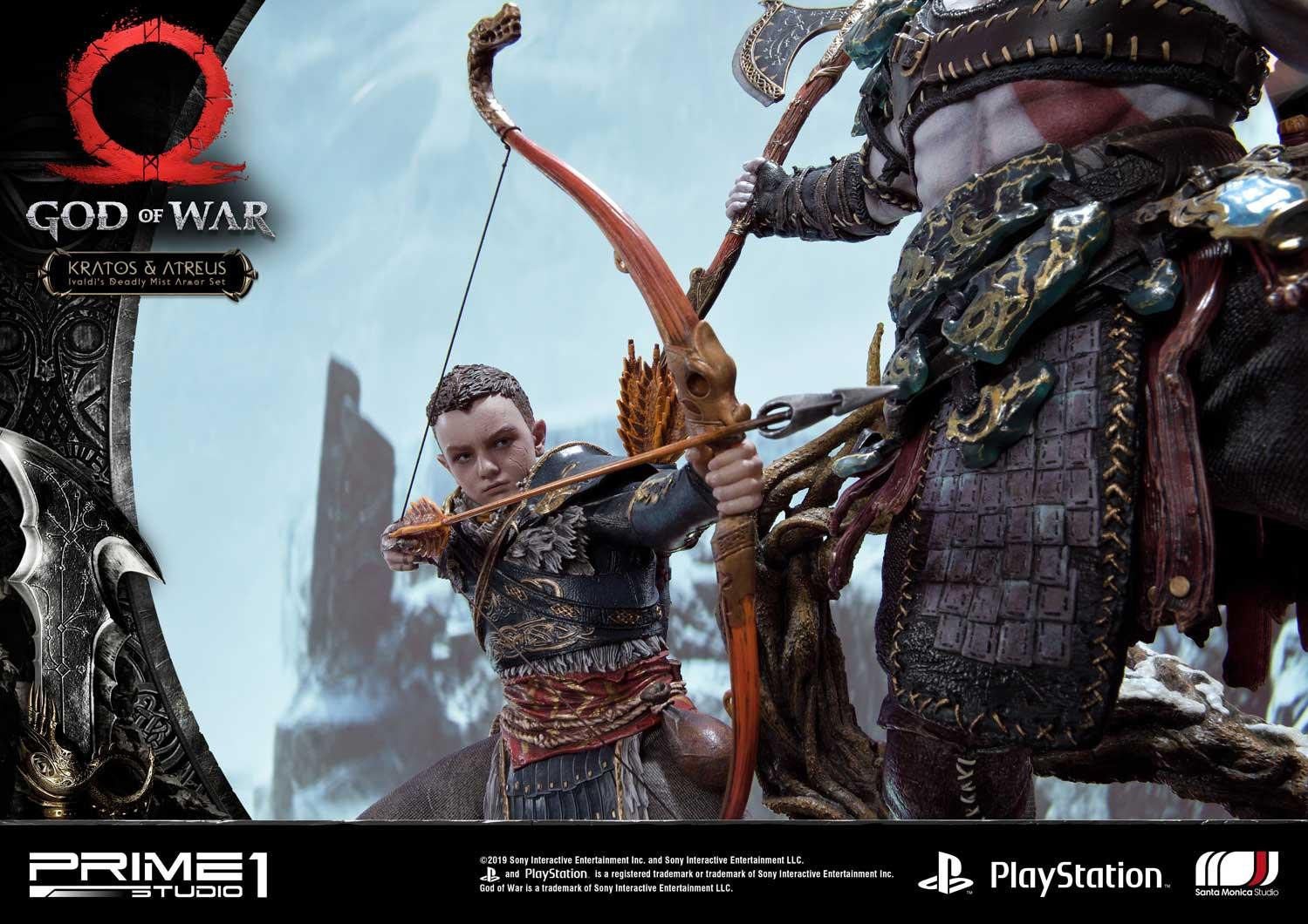 God of War (2018) - Atreus - Kratos - Mimir - Ultimate Premium Masterline  (UPMGOW-02DX) - 1/4 - Ivaldi's Deadly Mist Armor set, DX Version (Prime 1 Studio) photo 87