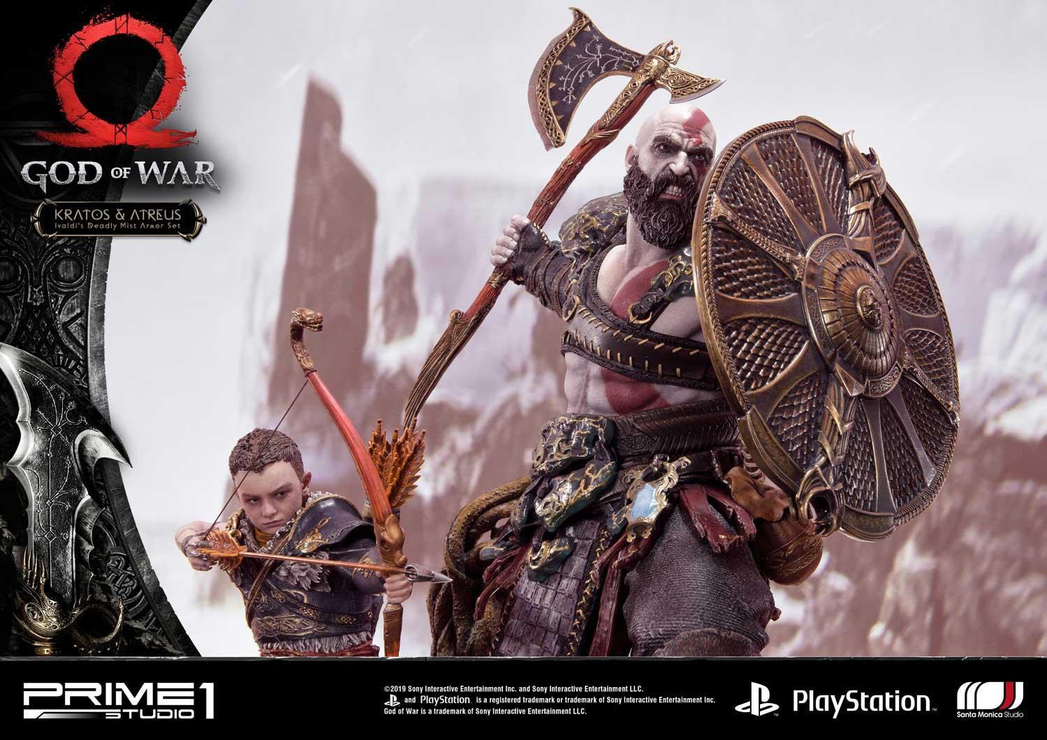 God of War (2018) - Atreus - Kratos - Mimir - Ultimate Premium Masterline  (UPMGOW-02DX) - 1/4 - Ivaldi's Deadly Mist Armor set, DX Version (Prime 1 Studio) photo 90