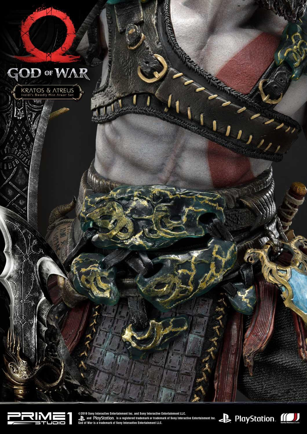 God of War (2018) - Atreus - Kratos - Mimir - Ultimate Premium Masterline  (UPMGOW-02DX) - 1/4 - Ivaldi's Deadly Mist Armor set, DX Version (Prime 1 Studio) photo 93