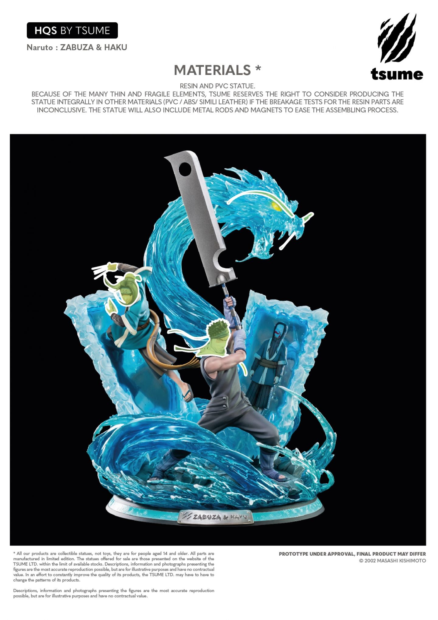 Naruto - Haku - Momochi Zabuza - HQS - 1/8 (Tsume) photo 15