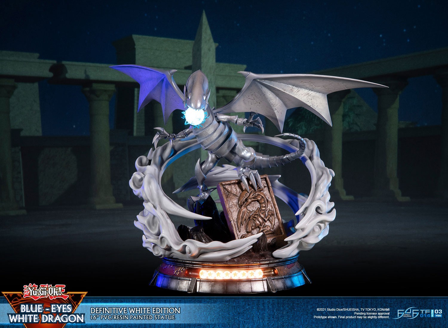 Yu-Gi-Oh! Duel Monsters - Blue-Eyes White Dragon - Definitive White Edition (First 4 Figures) photo 2