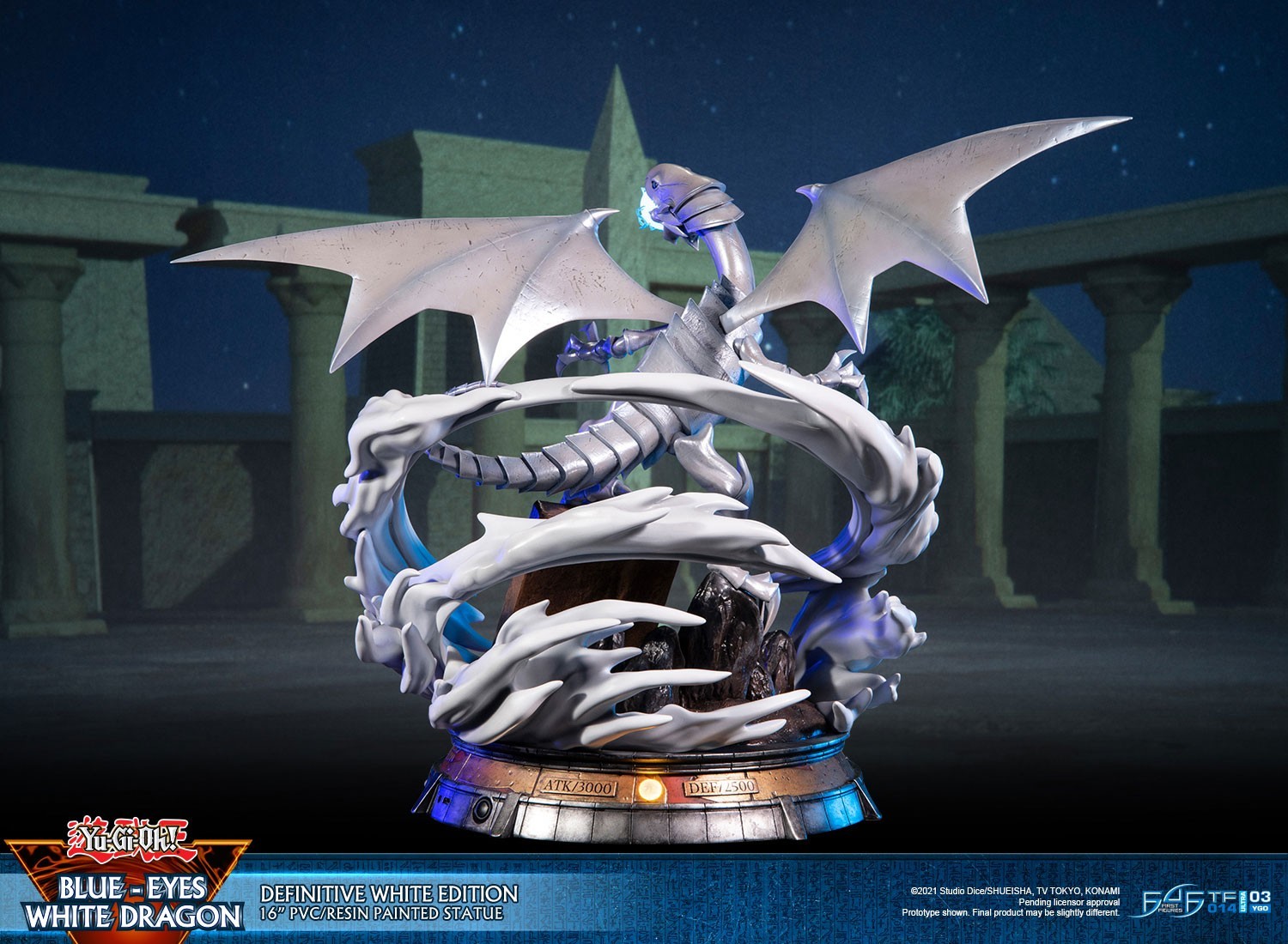 Yu-Gi-Oh! Duel Monsters - Blue-Eyes White Dragon - Definitive White Edition (First 4 Figures) photo 8