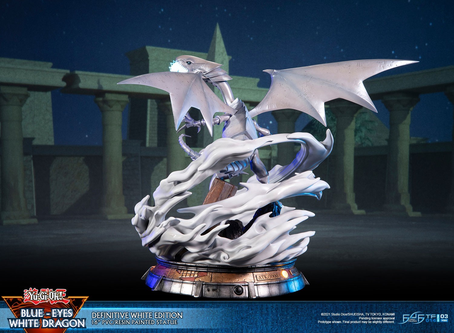 Yu-Gi-Oh! Duel Monsters - Blue-Eyes White Dragon - Definitive White Edition (First 4 Figures) photo 9