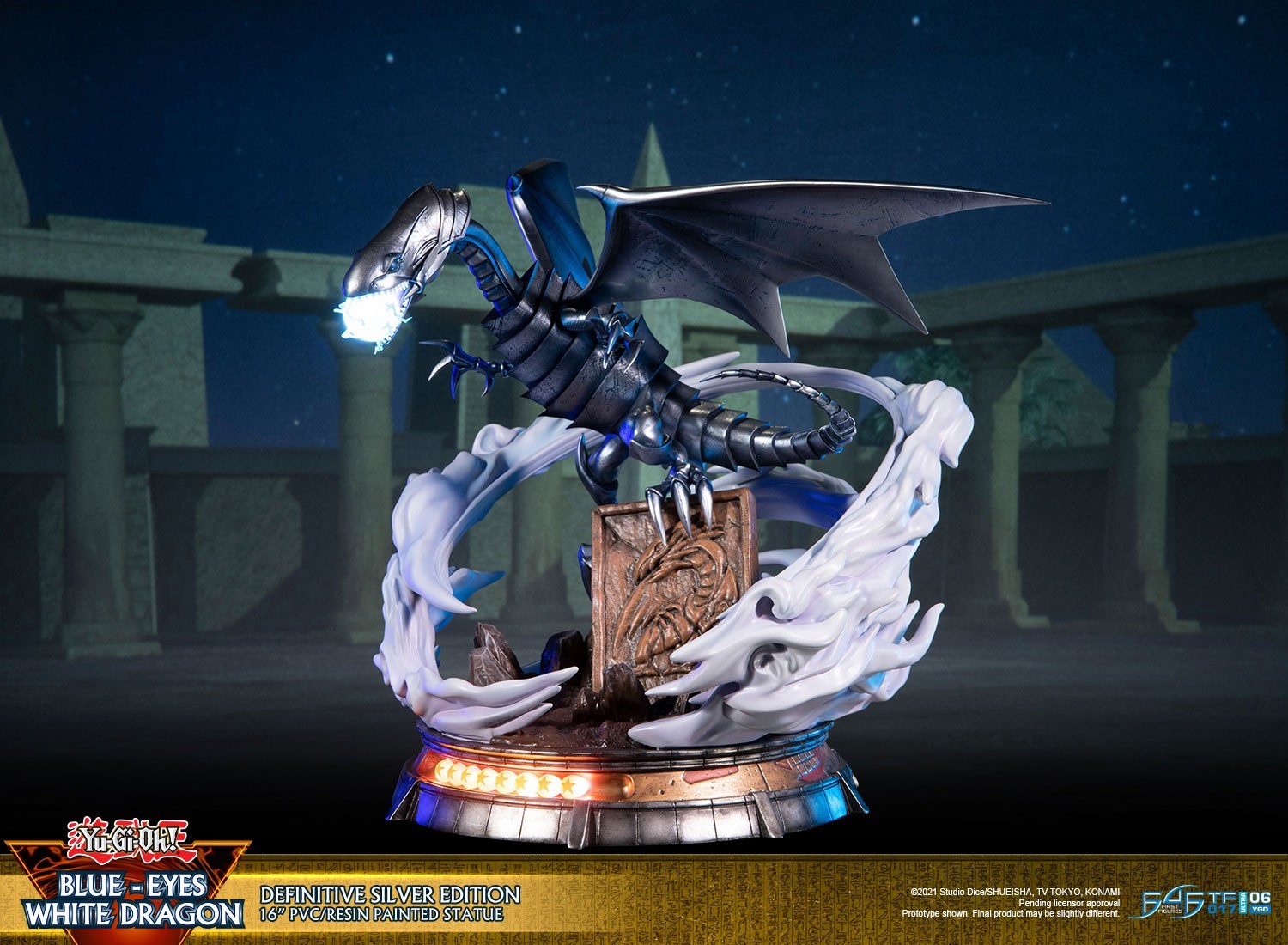 Yu-Gi-Oh! Duel Monsters - Blue-Eyes White Dragon - Definitive Silver Edition (First 4 Figures) photo 4