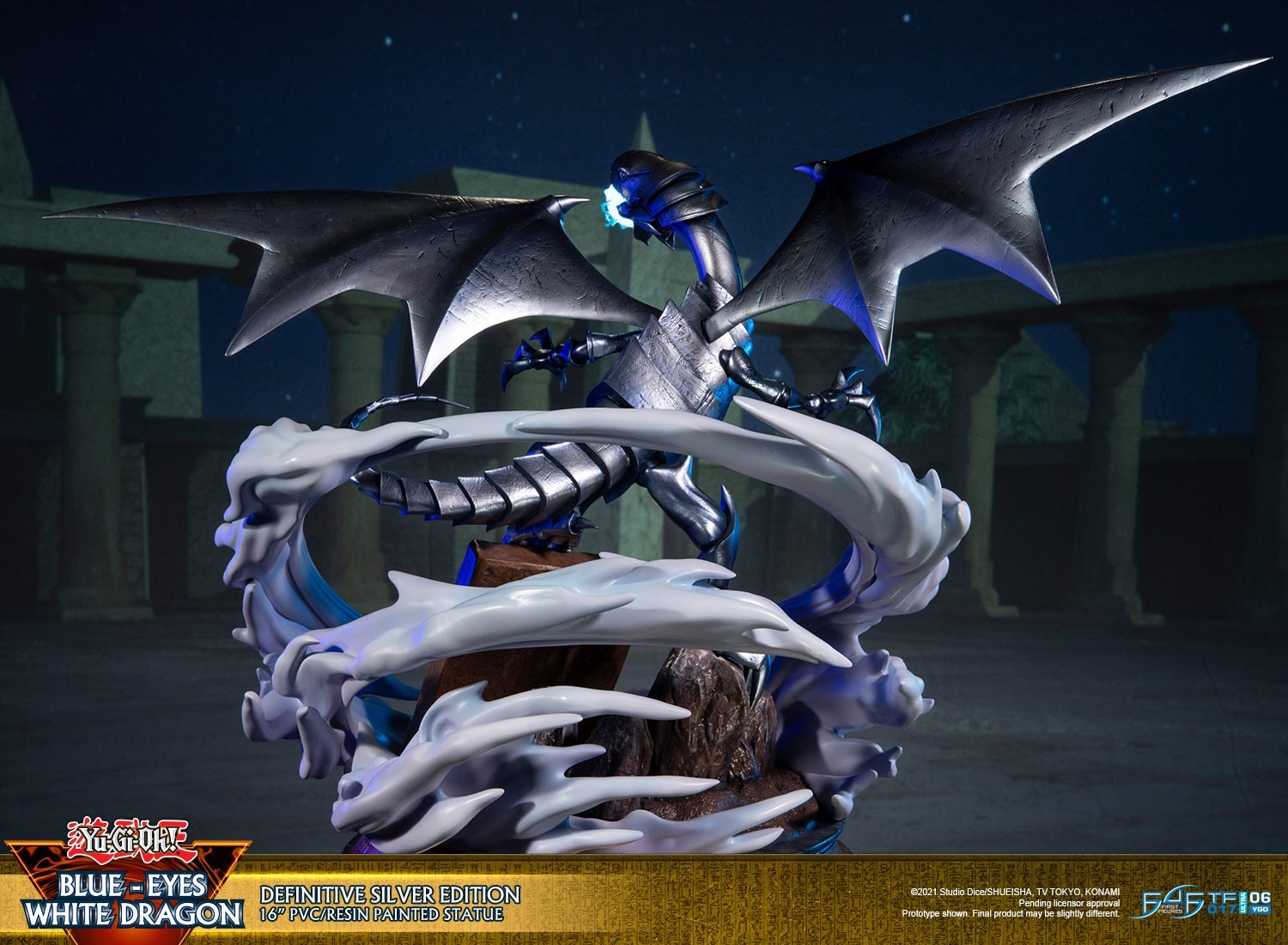 Yu-Gi-Oh! Duel Monsters - Blue-Eyes White Dragon - Definitive Silver Edition (First 4 Figures) photo 9