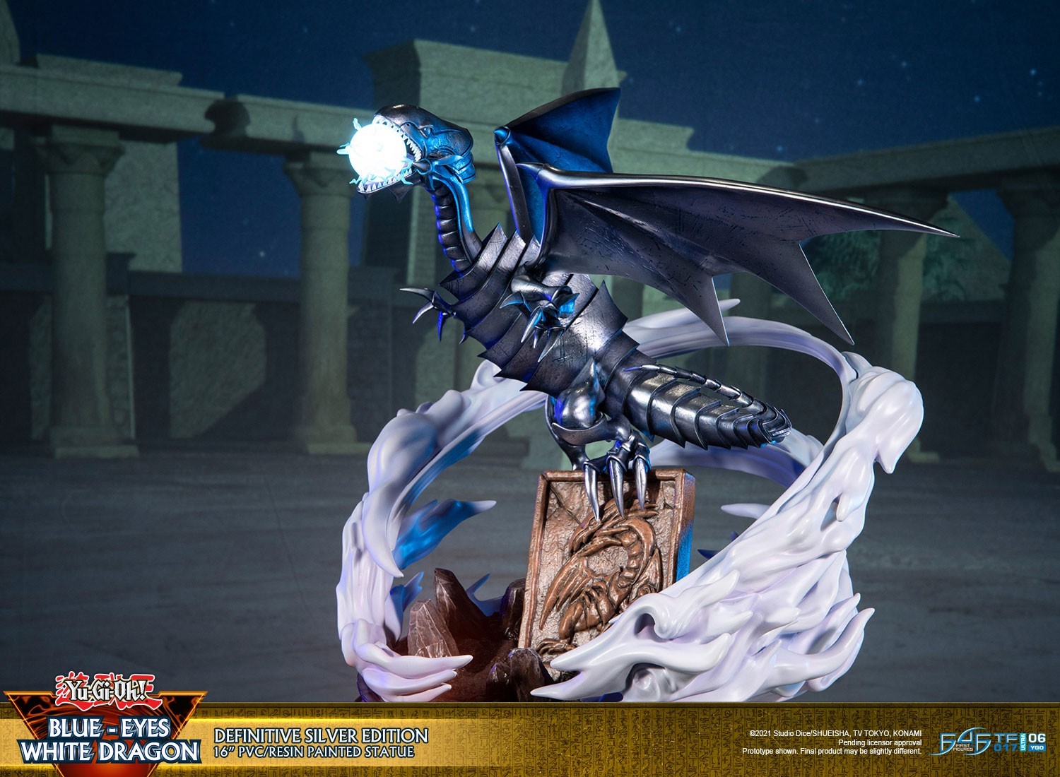 Yu-Gi-Oh! Duel Monsters - Blue-Eyes White Dragon - Definitive Silver Edition (First 4 Figures) photo 13