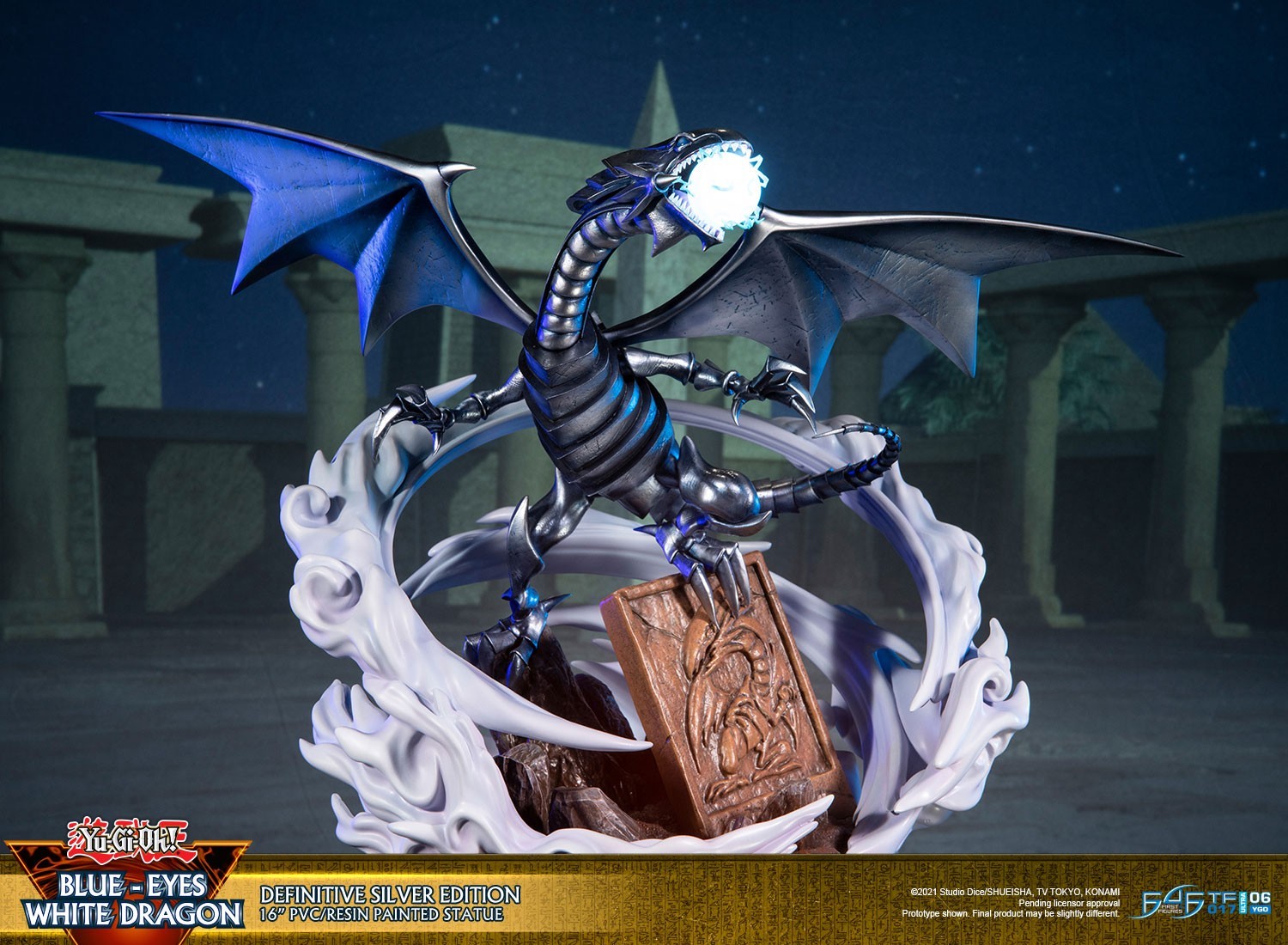 Yu-Gi-Oh! Duel Monsters - Blue-Eyes White Dragon - Definitive Silver Edition (First 4 Figures) photo 14