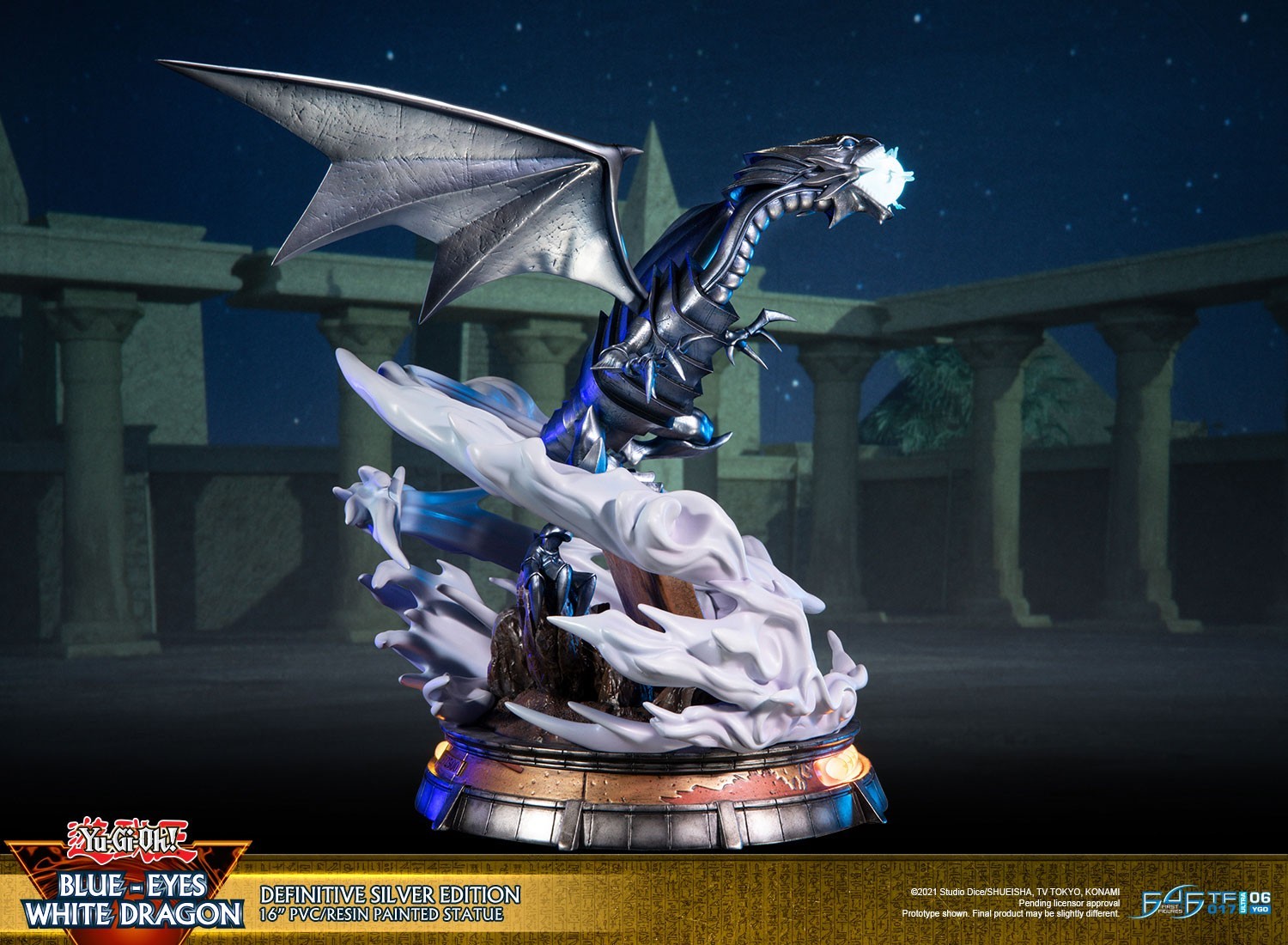 Yu-Gi-Oh! Duel Monsters - Blue-Eyes White Dragon - Definitive Silver Edition (First 4 Figures) photo 16