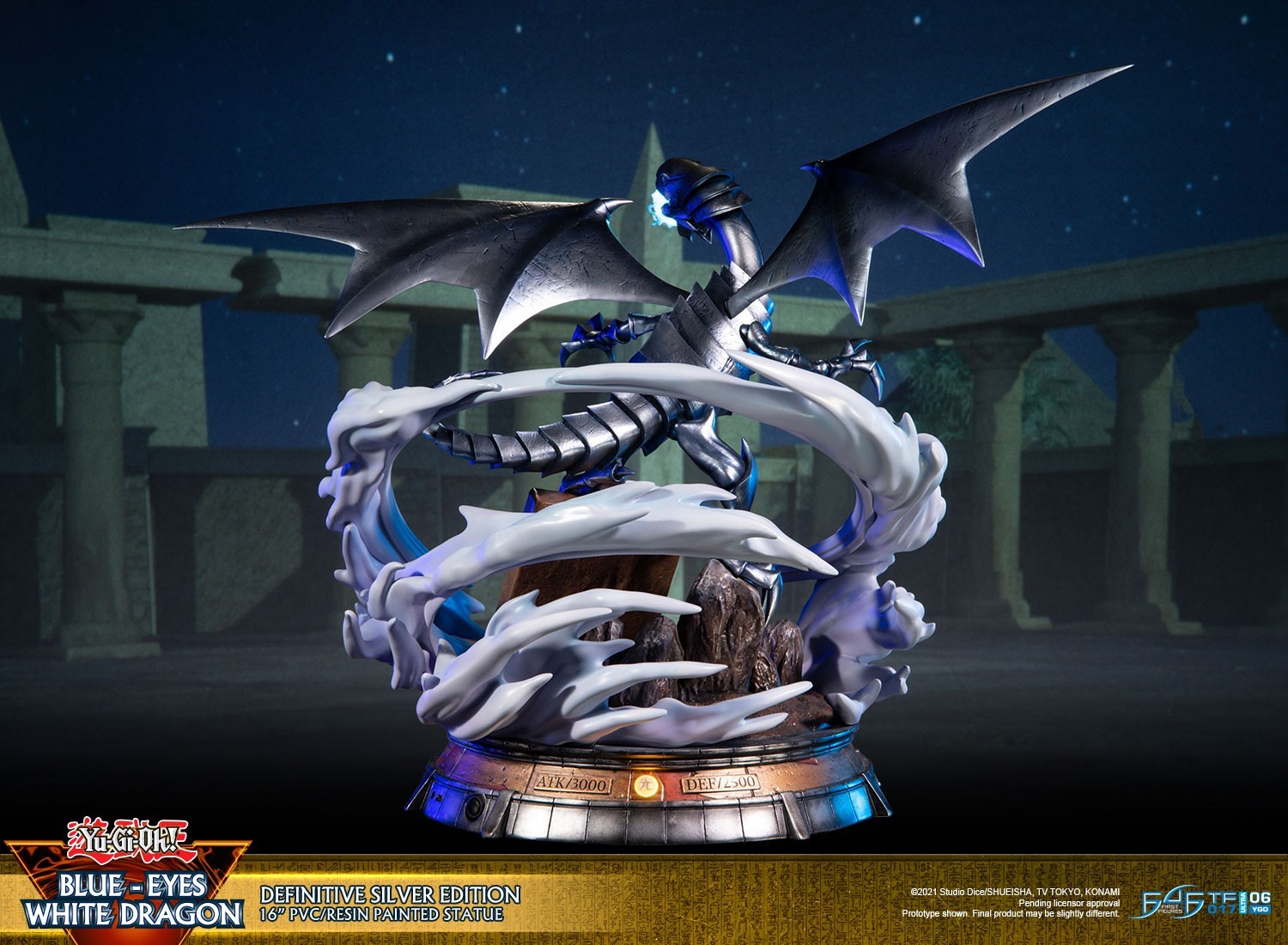 Yu-Gi-Oh! Duel Monsters - Blue-Eyes White Dragon - Definitive Silver Edition (First 4 Figures) photo 17