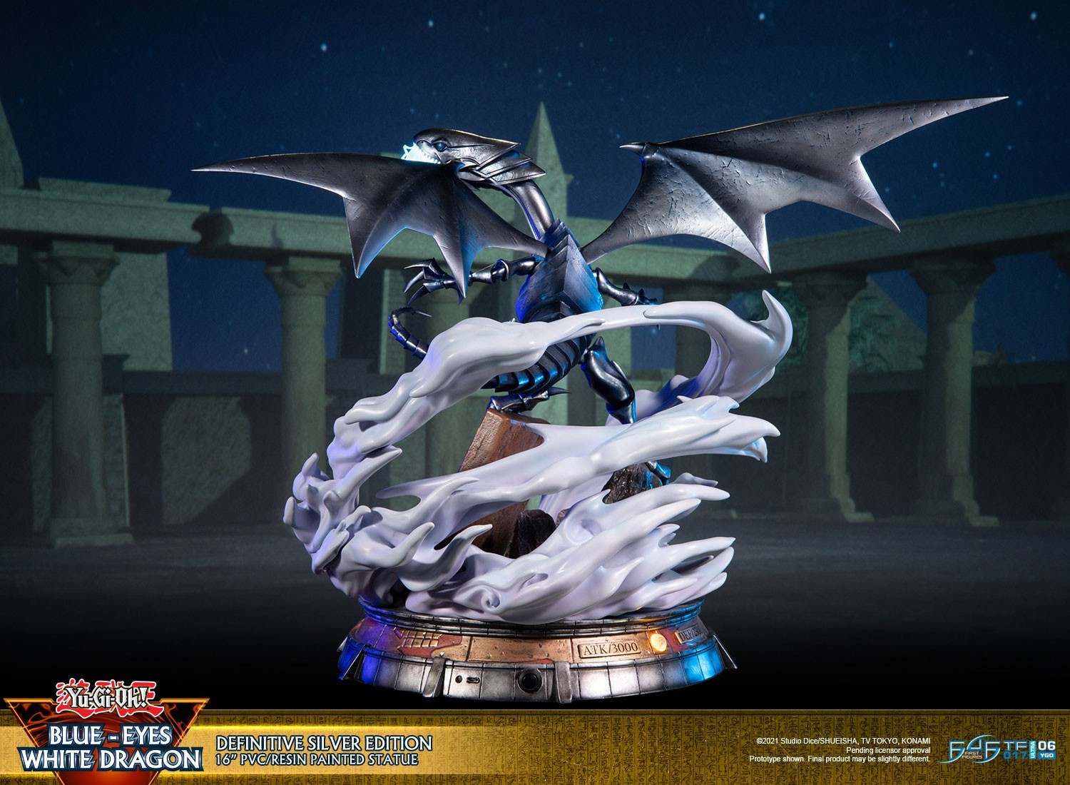 Yu-Gi-Oh! Duel Monsters - Blue-Eyes White Dragon - Definitive Silver Edition (First 4 Figures) photo 18