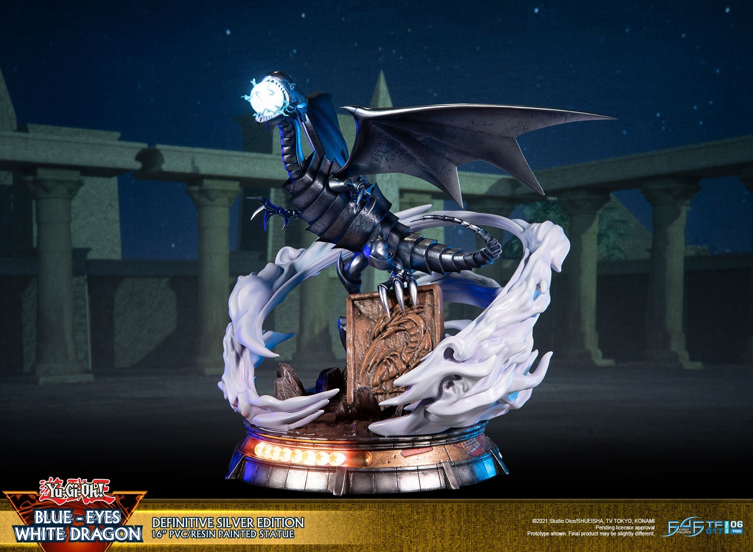 Yu-Gi-Oh! Duel Monsters - Blue-Eyes White Dragon - Definitive Silver Edition (First 4 Figures) photo 20