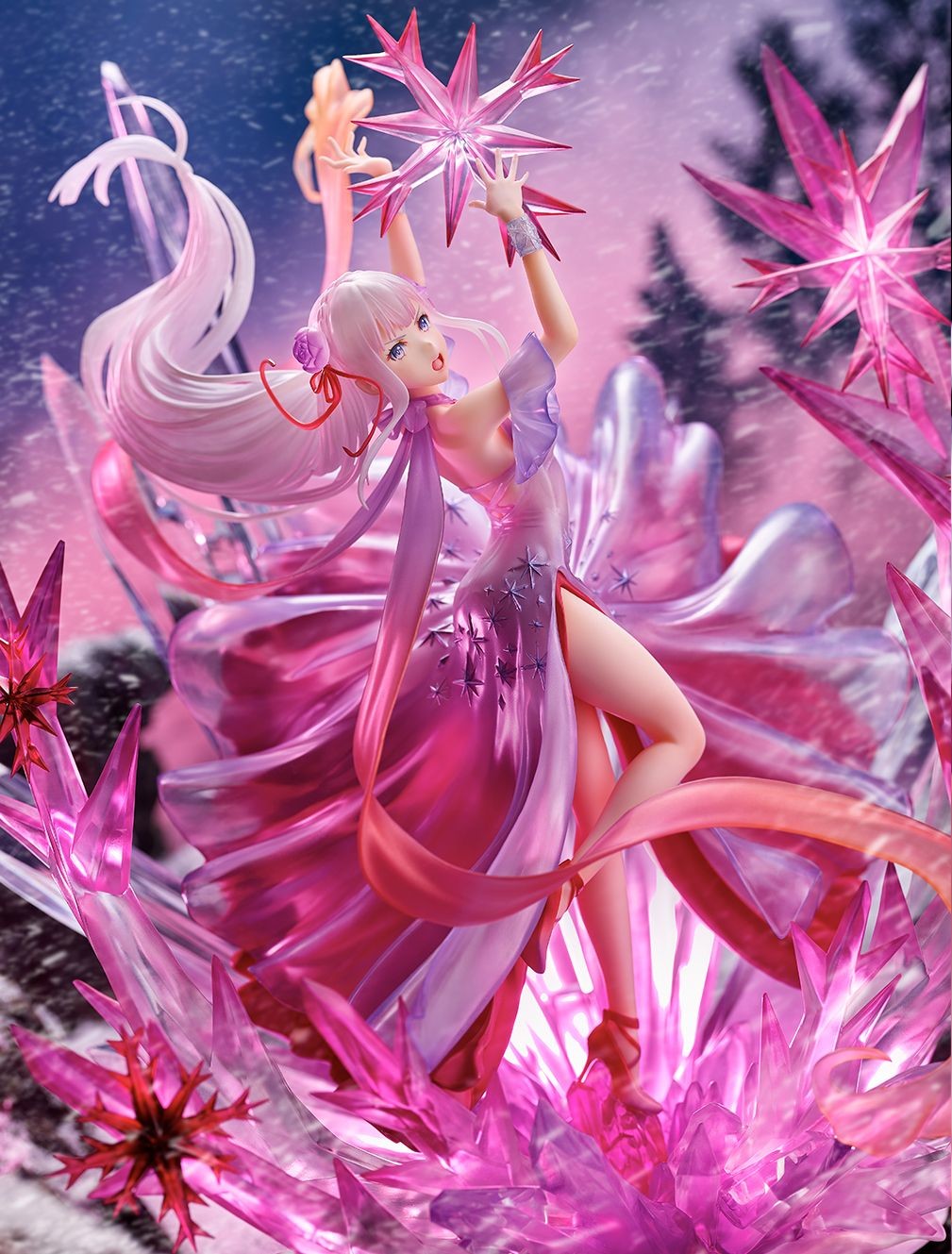 Re:Zero kara Hajimeru Isekai Seikatsu - Emilia - Shibuya Scramble Figure - 1/7 - Hyouketsu no Emilia, Crystal Dress Ver (Alpha Satellite, eStream) photo 3