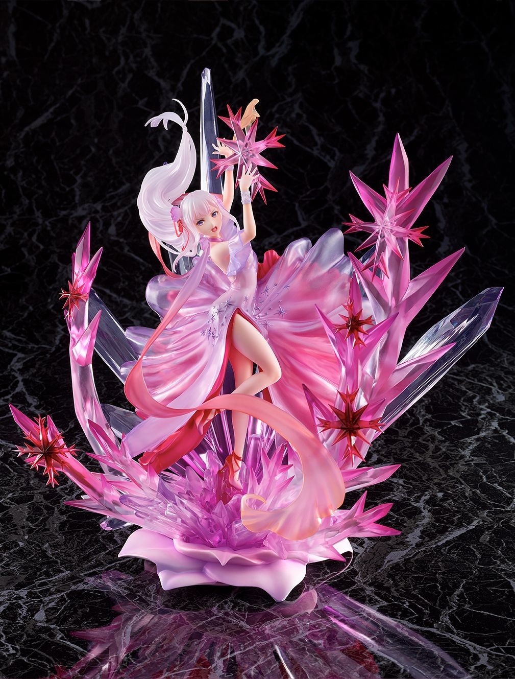 Re:Zero kara Hajimeru Isekai Seikatsu - Emilia - Shibuya Scramble Figure - 1/7 - Hyouketsu no Emilia, Crystal Dress Ver (Alpha Satellite, eStream) photo 4