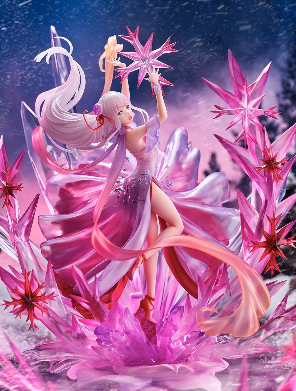 Re:Zero kara Hajimeru Isekai Seikatsu - Emilia - Shibuya Scramble Figure - 1/7 - Hyouketsu no Emilia, Crystal Dress Ver (Alpha Satellite, eStream) photo 5