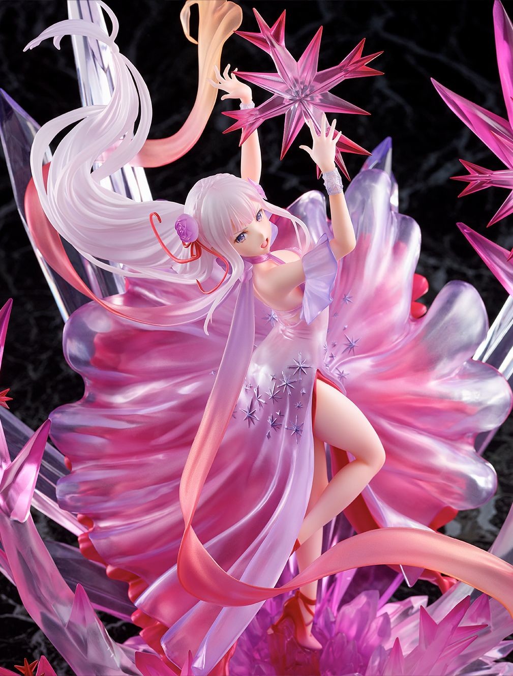 Re:Zero kara Hajimeru Isekai Seikatsu - Emilia - Shibuya Scramble Figure - 1/7 - Hyouketsu no Emilia, Crystal Dress Ver (Alpha Satellite, eStream) photo 7