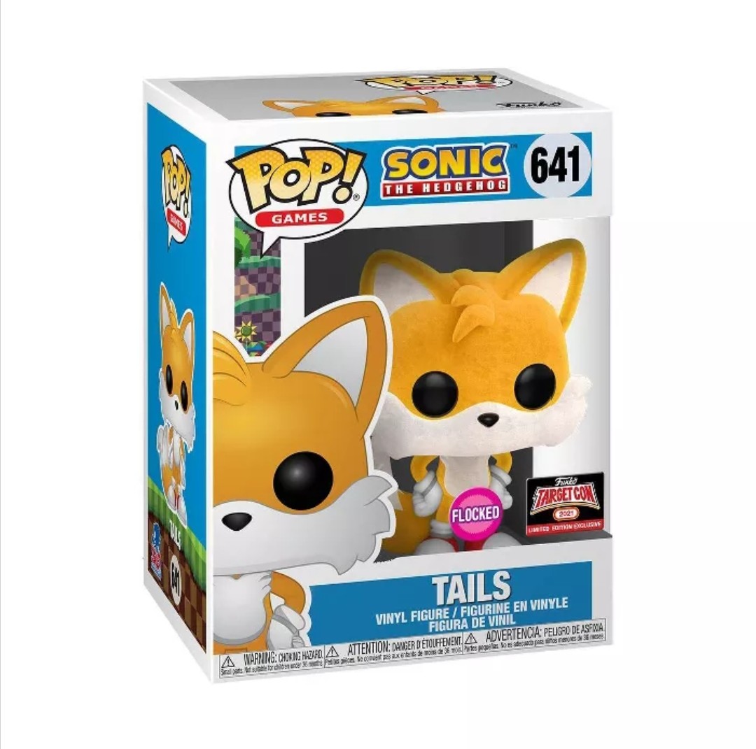 Sonic the Hedgehog - Miles "Tails" Prower - POP! Games  (641) - POP! Vinyl - Sonic 30th Anniversary - Flocked (Funko Toys)