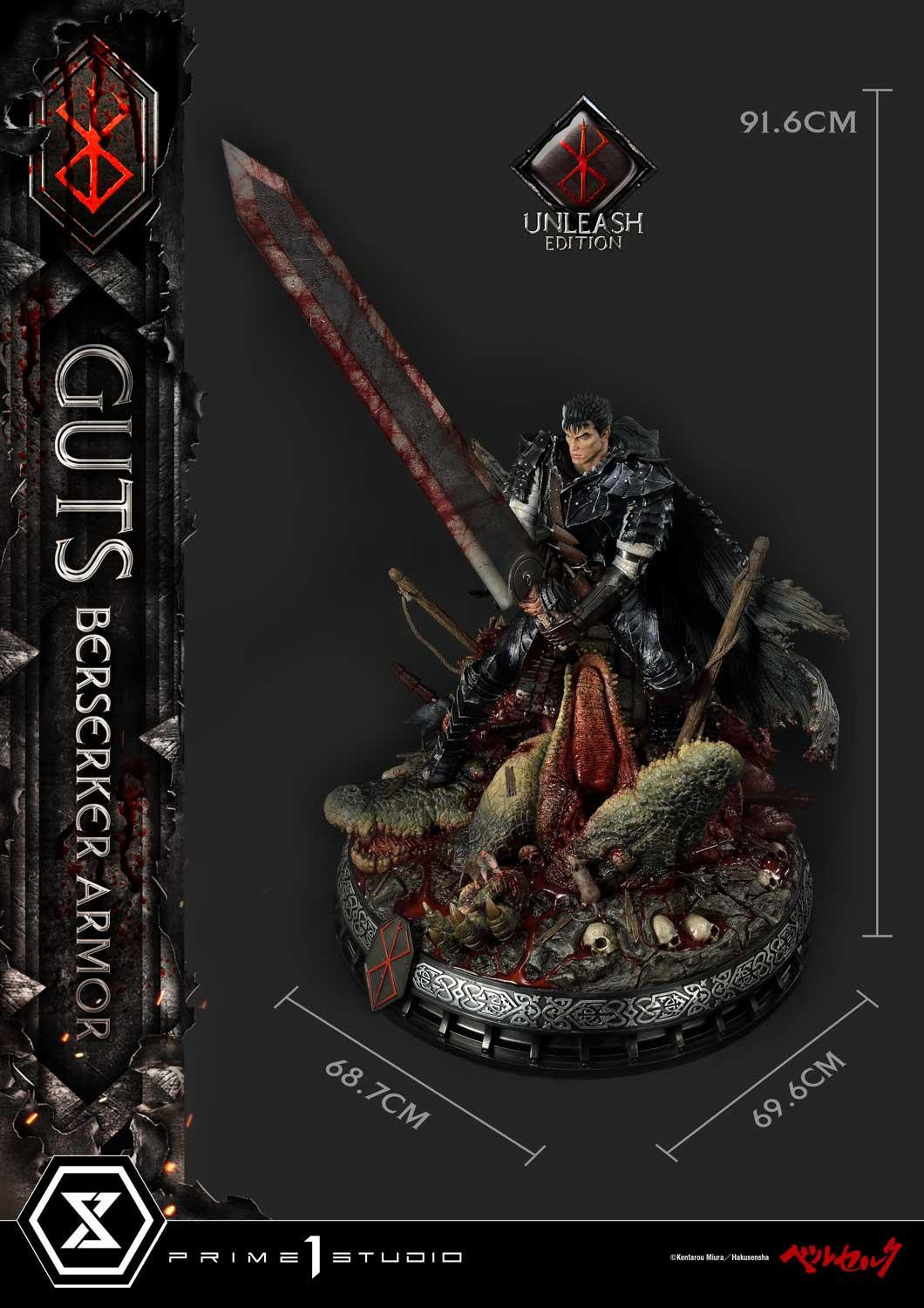 Berserk - Guts - Ultimate Premium Masterline  (UPMBR-17DX) - 1/4 - Berserker Armor, Unleashed Edition, DX Version (Prime 1 Studio) photo 67