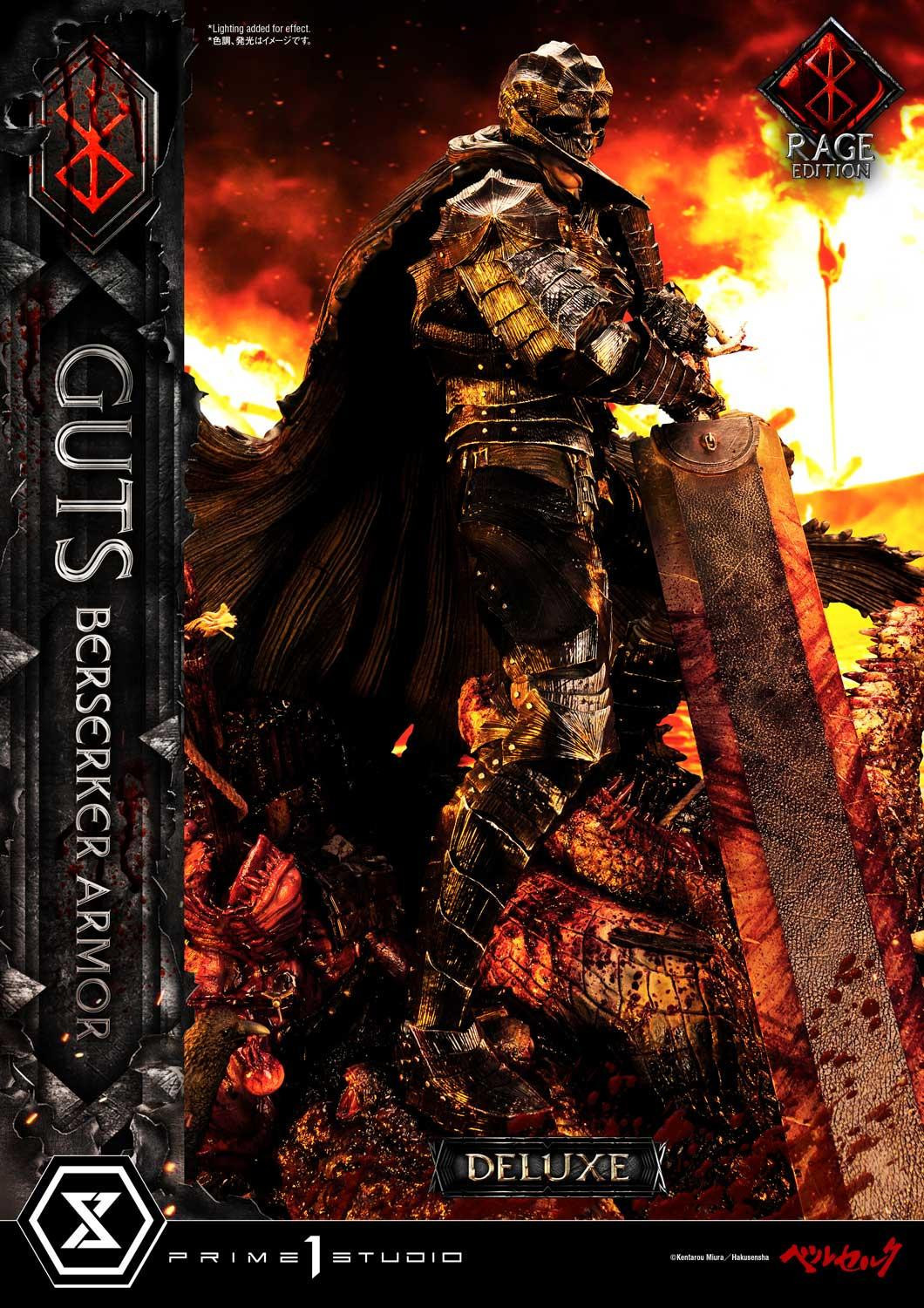 Berserk - Guts - Schierke - Ultimate Premium Masterline  (UPMBR-18DX) - 1/4 - Berserker Armor, Rage Edition, DX Version (Prime 1 Studio) photo 12