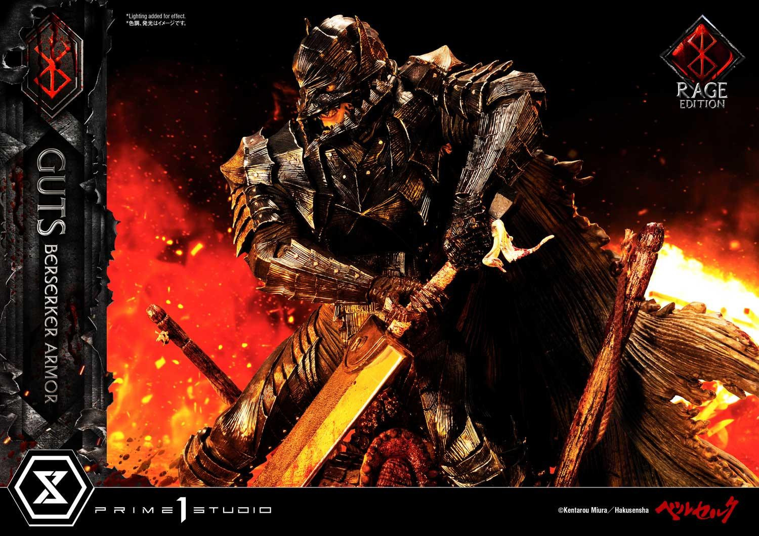 Berserk - Guts - Schierke - Ultimate Premium Masterline  (UPMBR-18DX) - 1/4 - Berserker Armor, Rage Edition, DX Version (Prime 1 Studio) photo 48