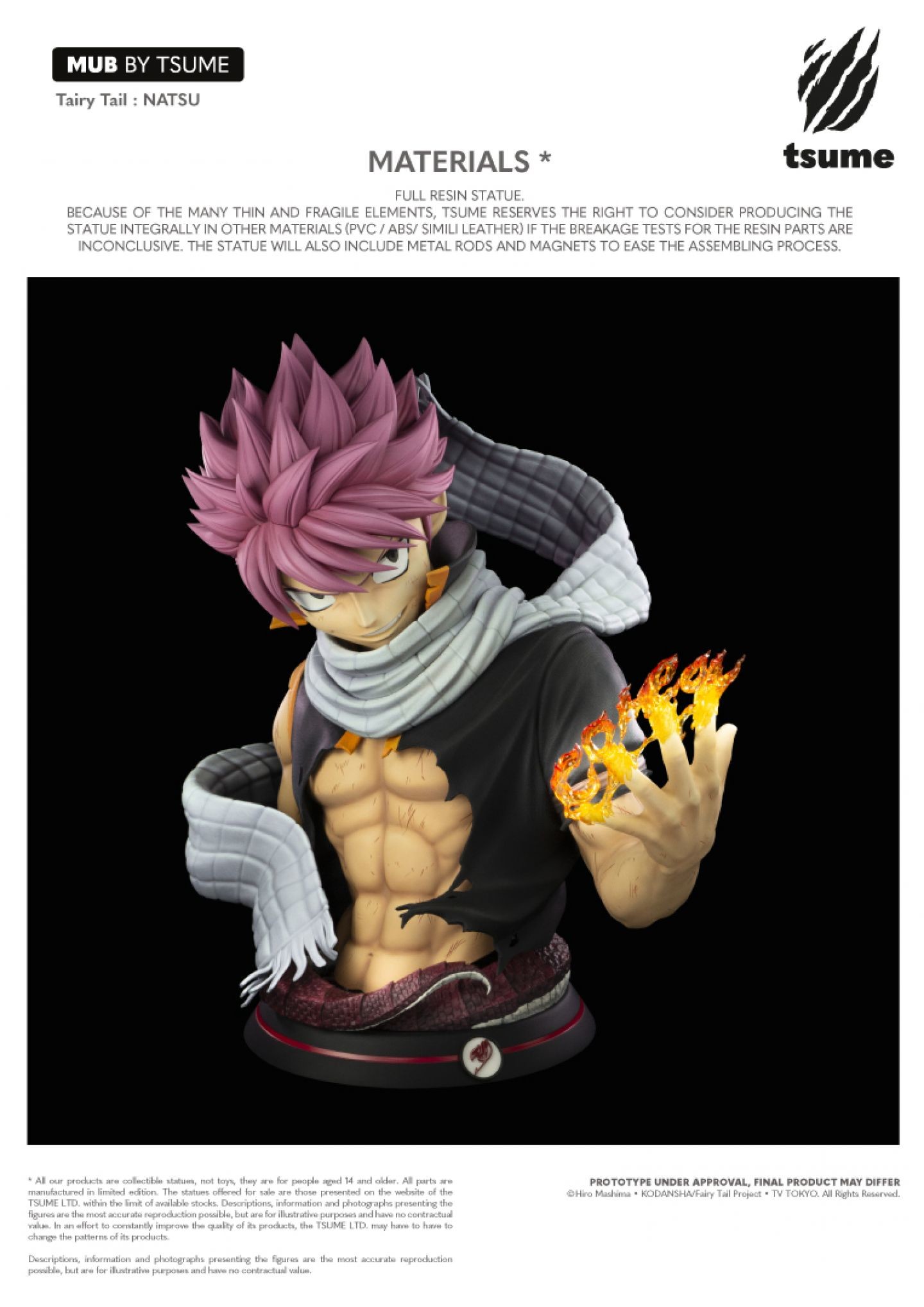 Fairy Tail - Natsu Dragneel - Bust - M.U.B (Tsume) photo 6