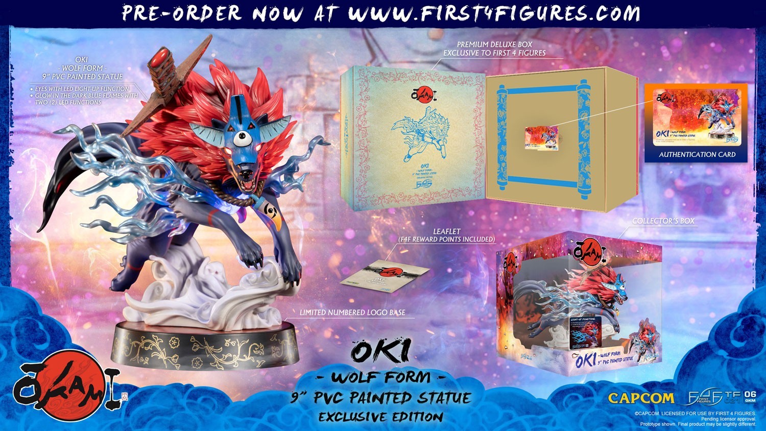 Ookami - Okikurumi - True Form - Wolf Form, Exclusive Edition (First 4 Figures) photo 4