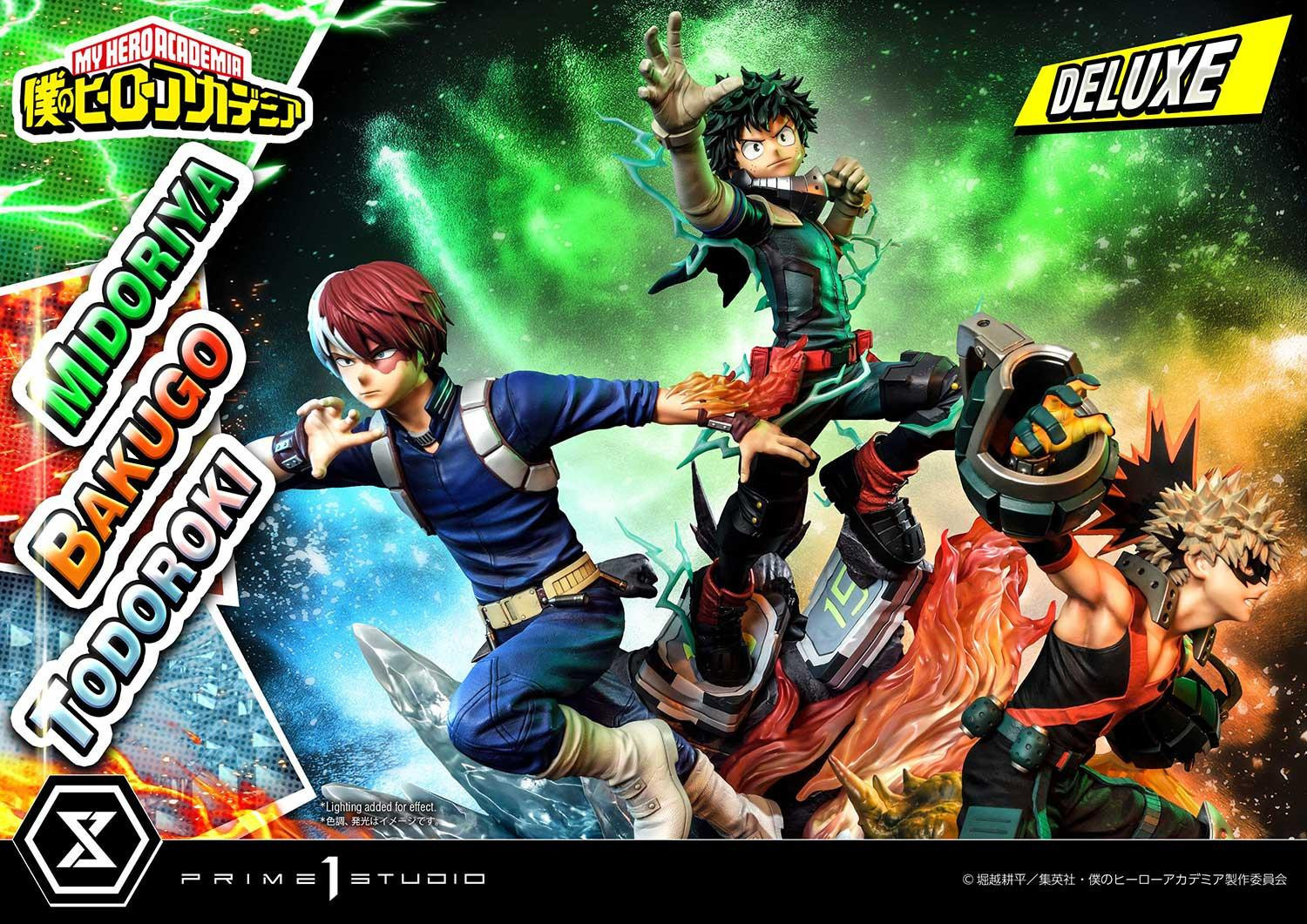 Boku no Hero Academia - Bakugo Katsuki - Midoriya Izuku - Todoroki Shoto - Ultimate Premium Masterline  (UPMMHA-01DXS) - 1/4 - DX Bonus Version (Prime 1 Studio) photo 12