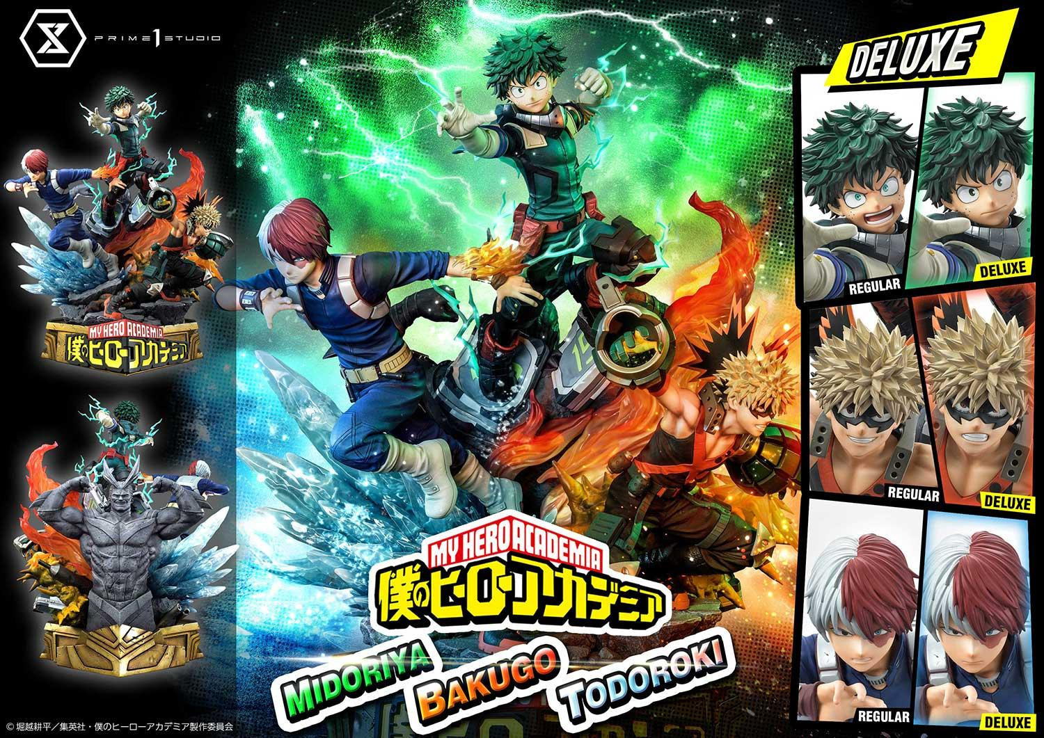 Boku no Hero Academia - Bakugo Katsuki - Midoriya Izuku - Todoroki Shoto - Ultimate Premium Masterline  (UPMMHA-01DXS) - 1/4 - DX Bonus Version (Prime 1 Studio) photo 15
