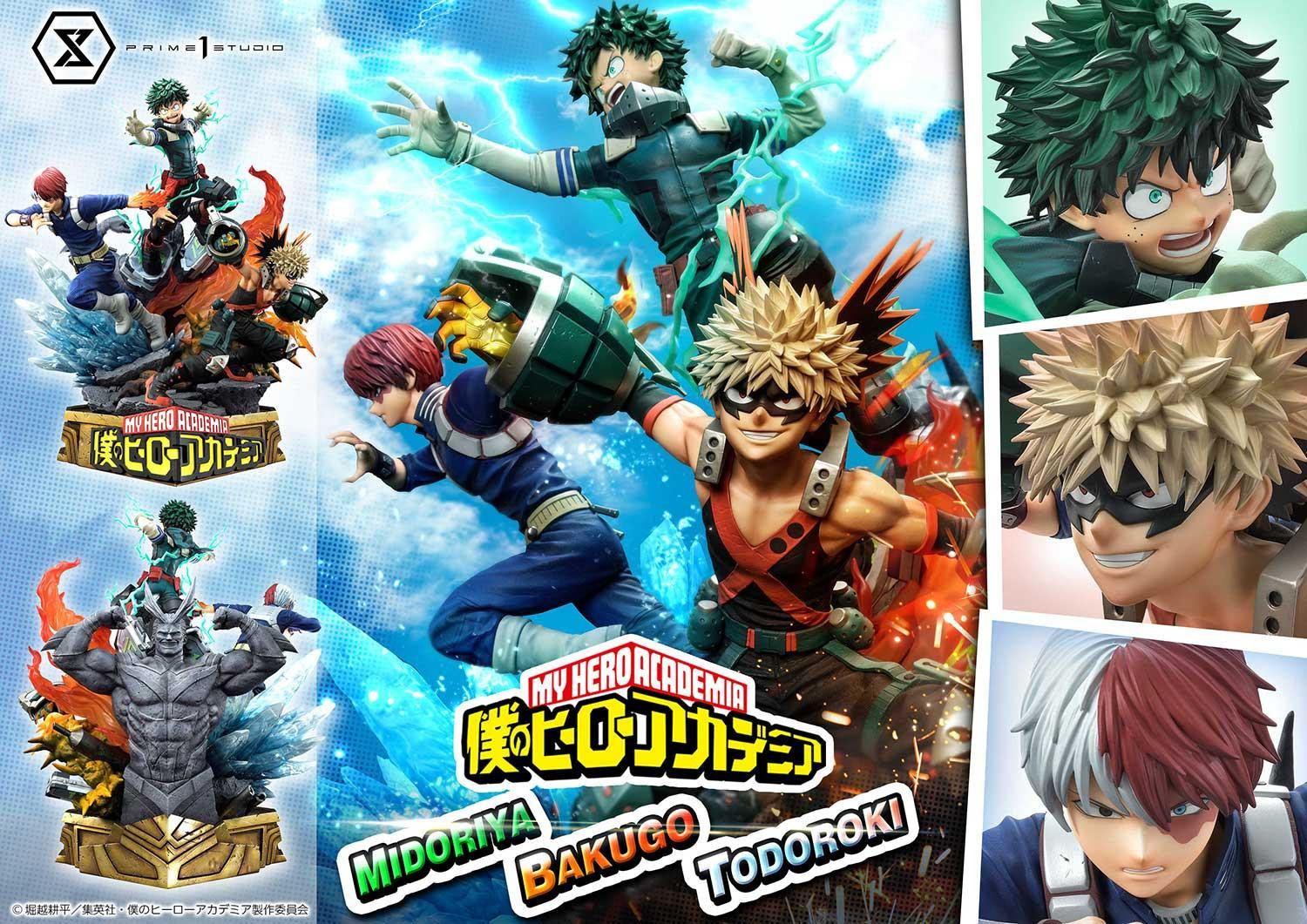 Boku no Hero Academia - Bakugo Katsuki - Midoriya Izuku - Todoroki Shoto - Ultimate Premium Masterline  (UPMMHA-01DXS) - 1/4 - DX Bonus Version (Prime 1 Studio) photo 20
