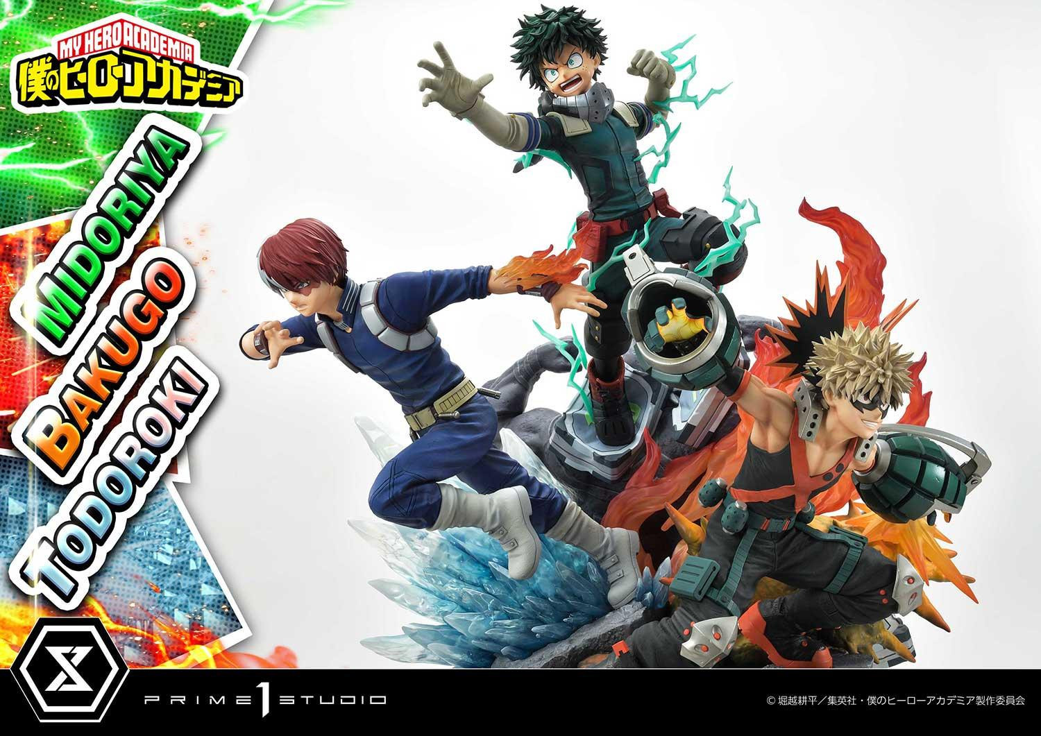 Boku no Hero Academia - Bakugo Katsuki - Midoriya Izuku - Todoroki Shoto - Ultimate Premium Masterline  (UPMMHA-01DXS) - 1/4 - DX Bonus Version (Prime 1 Studio) photo 25