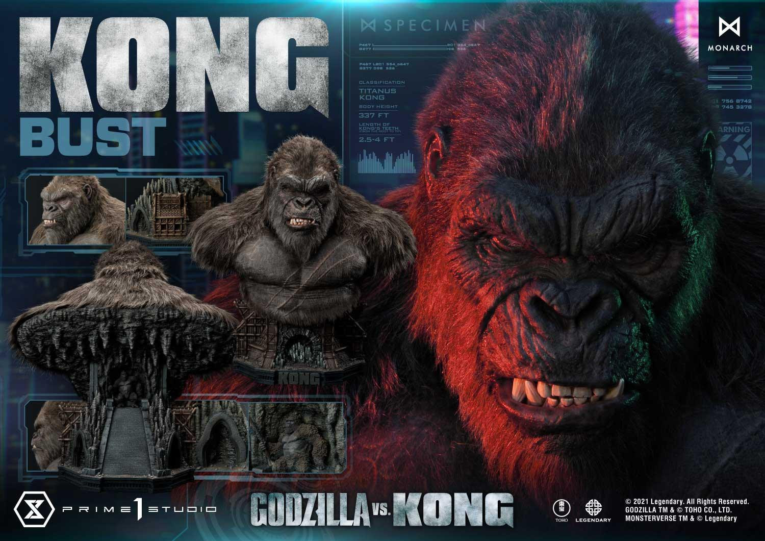 Godzilla vs. Kong - King Kong - Bust - Life-Size Bust  (LSGVK-02) (Prime 1 Studio) photo 35