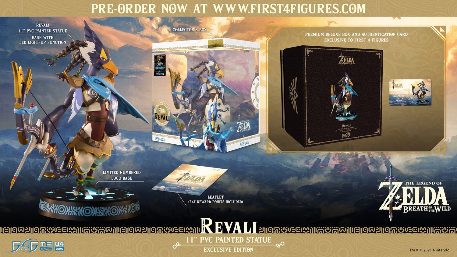 Zelda no Densetsu: Breath of the Wild - Revali - Light-Up Figure - True Form  (025) - Exclusive Edition (First 4 Figures) photo 21